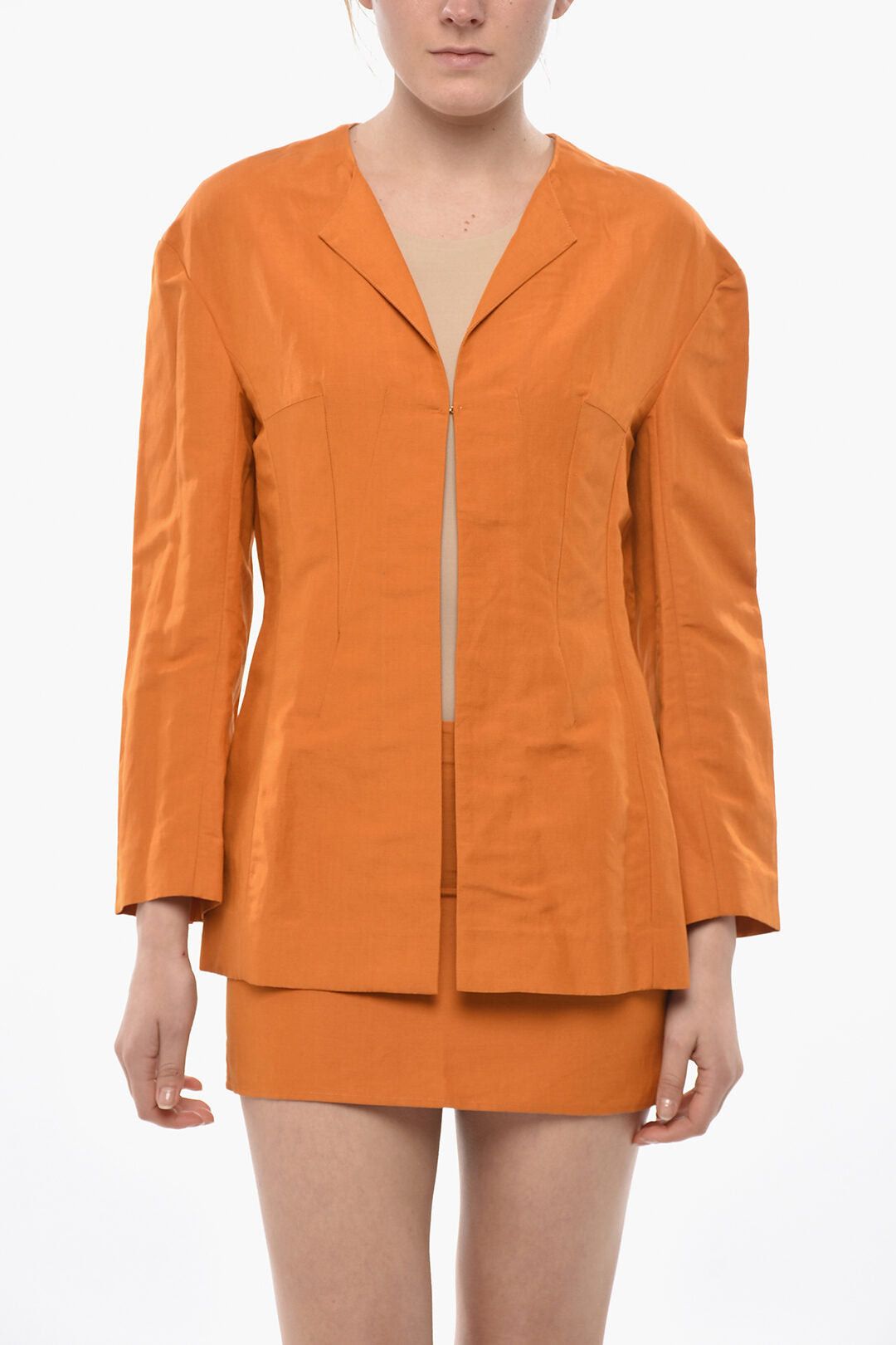 Givenchy Linen-Blend Shirt With Double Slits Size XS / US 0-2 / IT 36-38 - 1 Thumbnail
