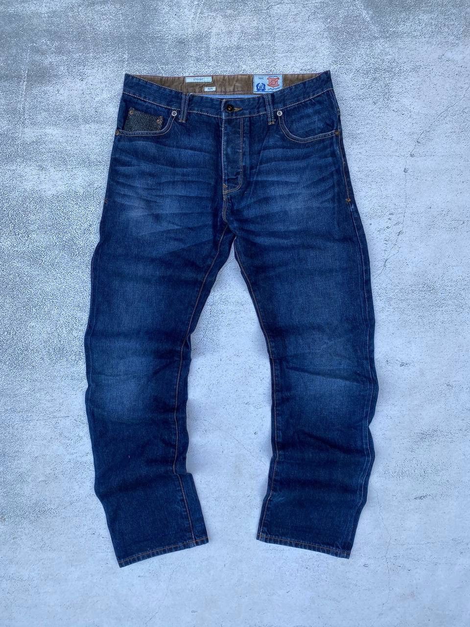 Harris Tweed x Next Vintage Distressed Jeans Pants Y2K