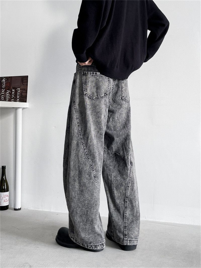 Japanese Brand Retro loose high street wide leg jeans Size US 32 / EU 48 - 2 Thumbnail