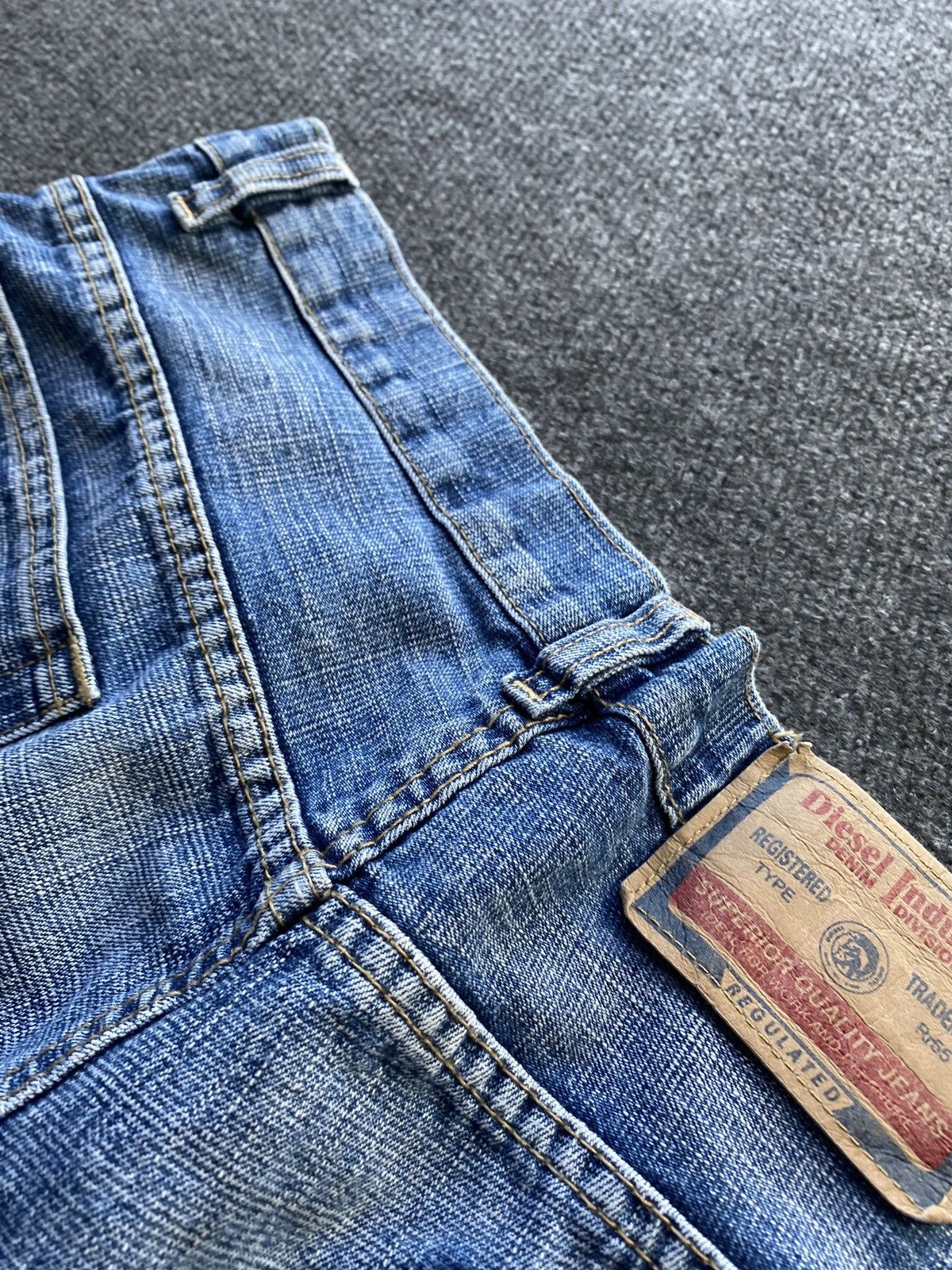 Diesel 🔥Opium Punk Diesel Blue denim jeans mens 33 bootcut goth Size US 33 - 19 Thumbnail