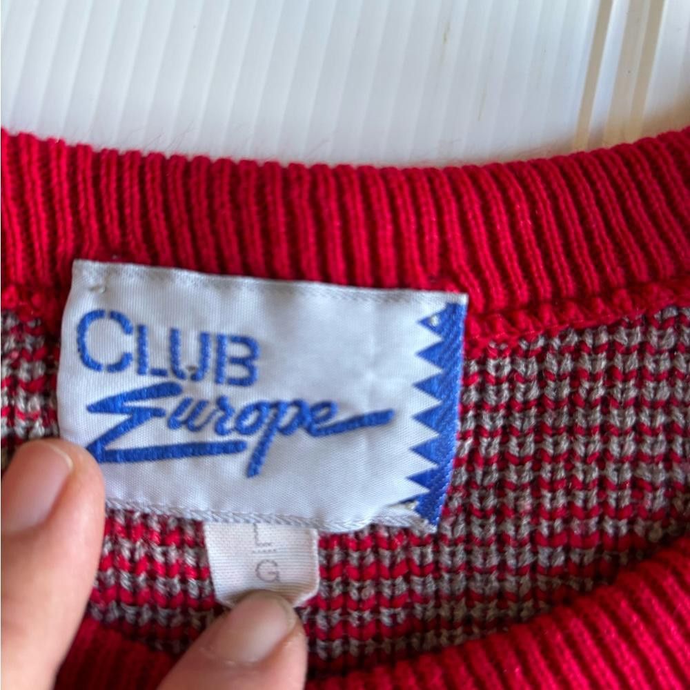 Designer Vintage Club Europe Knitted Crewneck Size US L / EU 52-54 / 3 - 4 Thumbnail