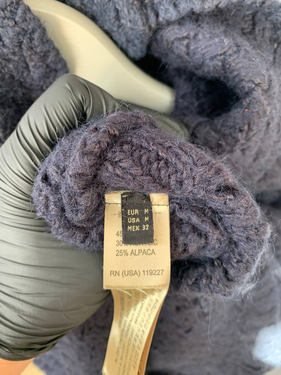 Massimo Dutti Massimo Dutti Turtle Neck KNIT Poncho Sweater Tunic Alpaca Size M / US 6-8 / IT 42-44 - 9 Thumbnail
