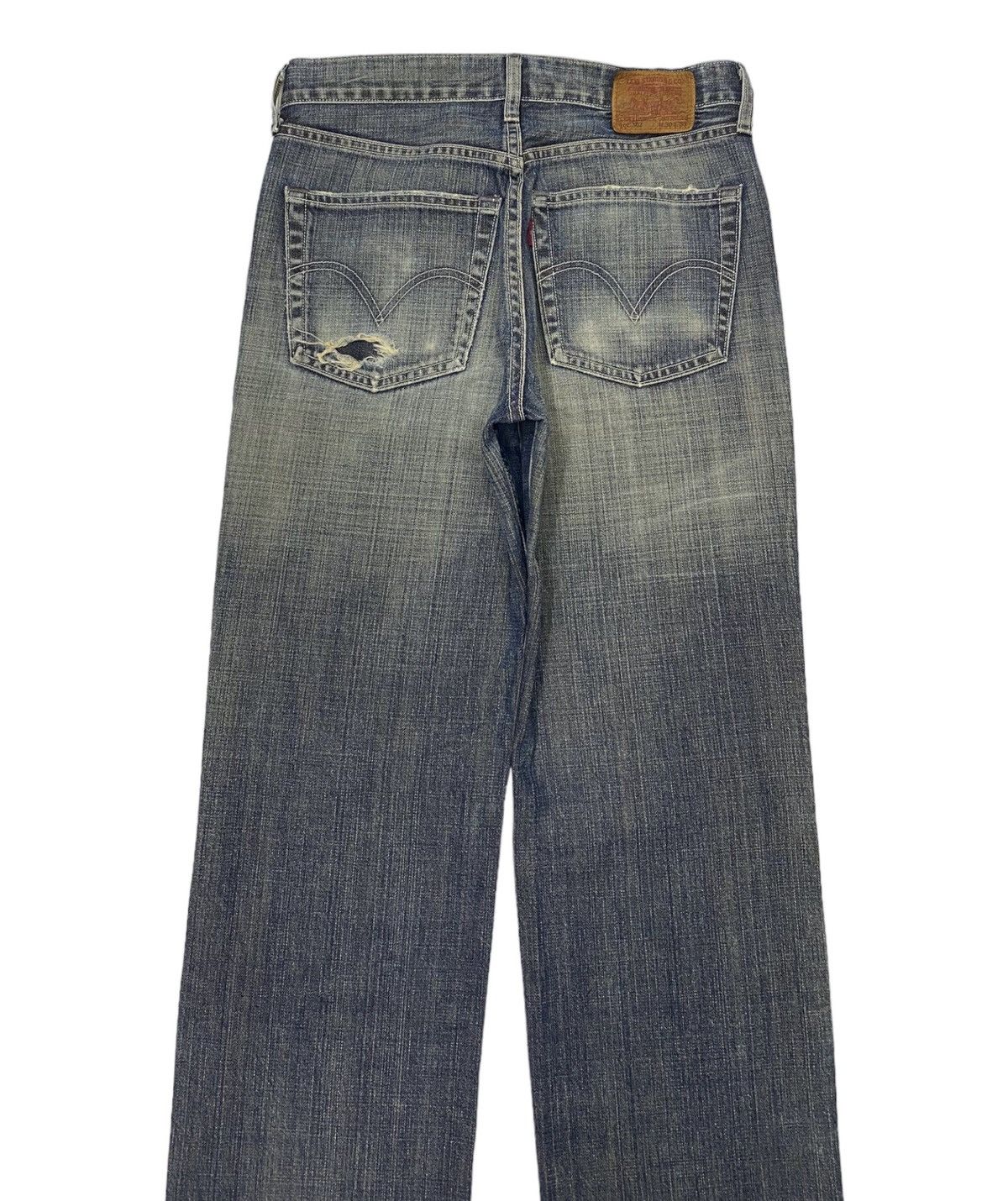 🔥LEVIS 502 JAPAN STRAIGHT LEG DISTRESSED DENIM JEANS