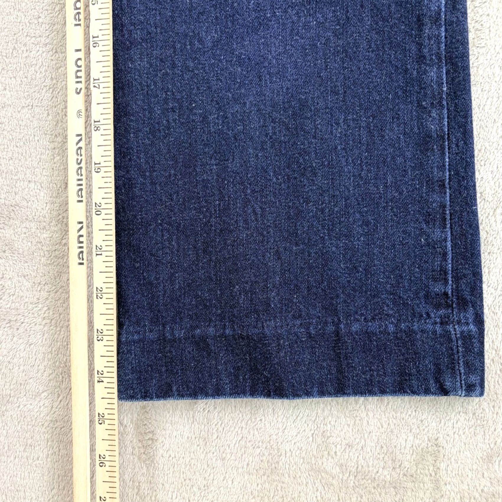 Denime VINTAGE APC Jeans Sailor Straight Leg Dark Blue Wash Denim Women 26 Jeans 5-Pocket Button Zip Regular High-Rise 100% Cotton Size 26" / US 2 / IT 38 - 6 Thumbnail