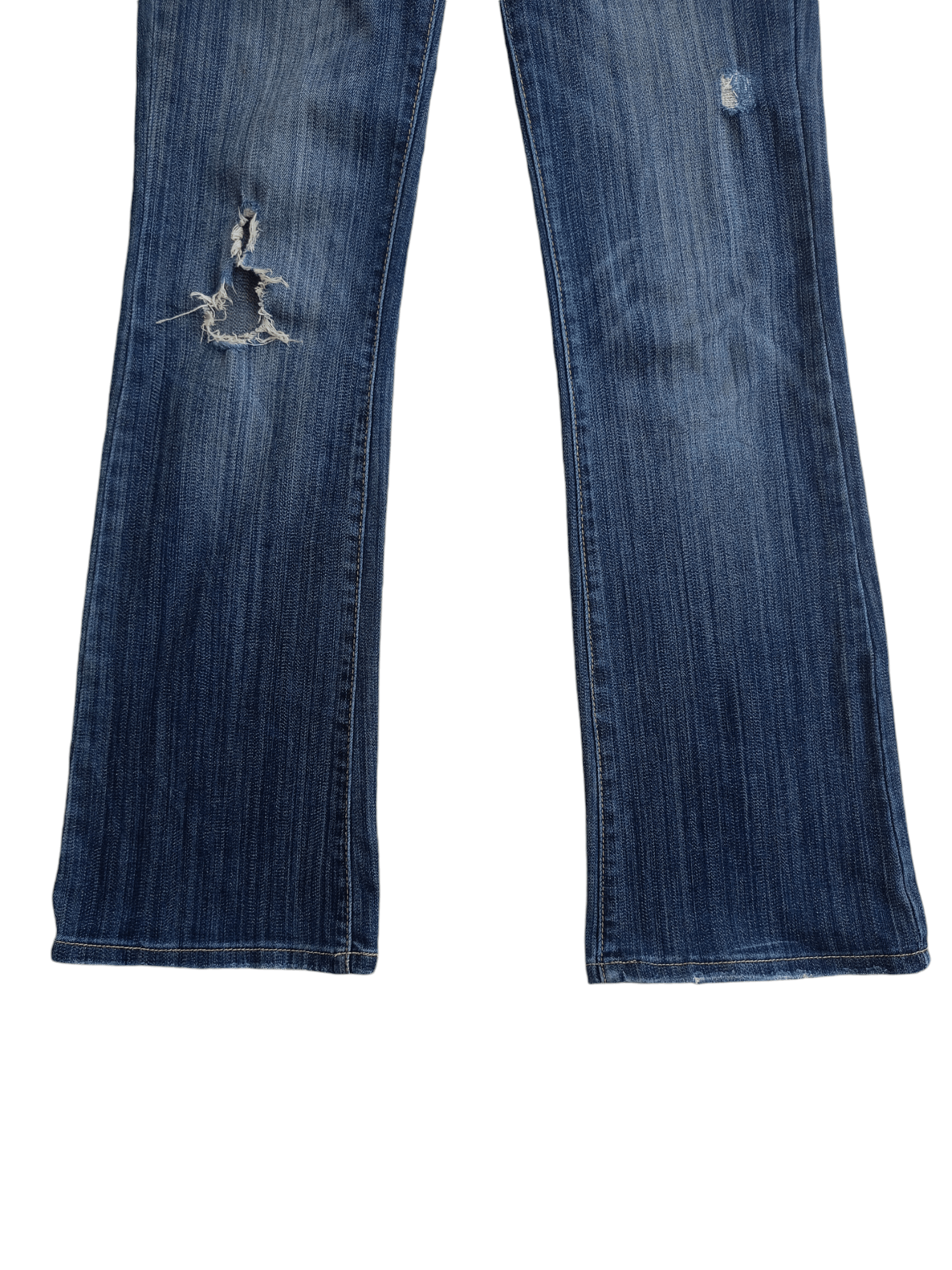 Forever 21 × Vintage XXL FOREVER 21 Boot Cut Distressed Vintage Streetwear Jeans Size 27" / US 4 / IT 40 - 7 Thumbnail