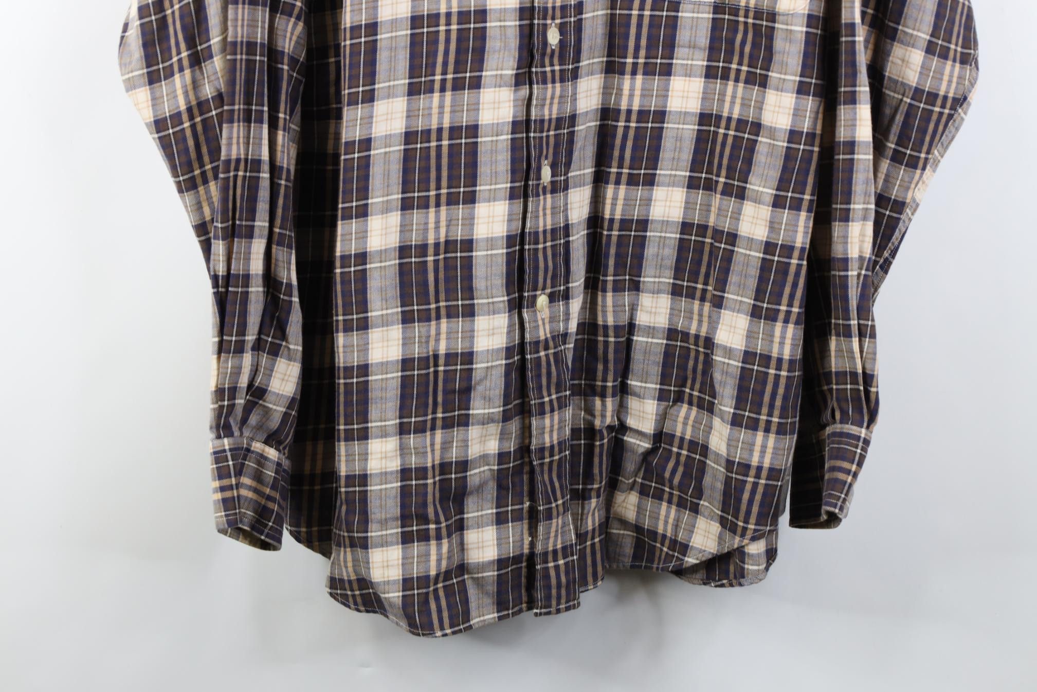 Nautica Vintage 90s Nautica Flannel Collared Button Down Shirt Plaid Size US L / EU 52-54 / 3 - 3 Thumbnail