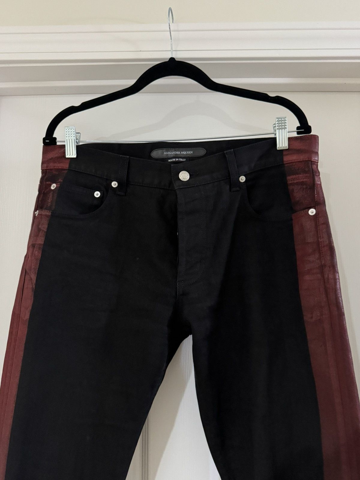 Alexander McQueen Alexander McQueen Red Stripe Denim Size US 32 / EU 48 - 2 Thumbnail