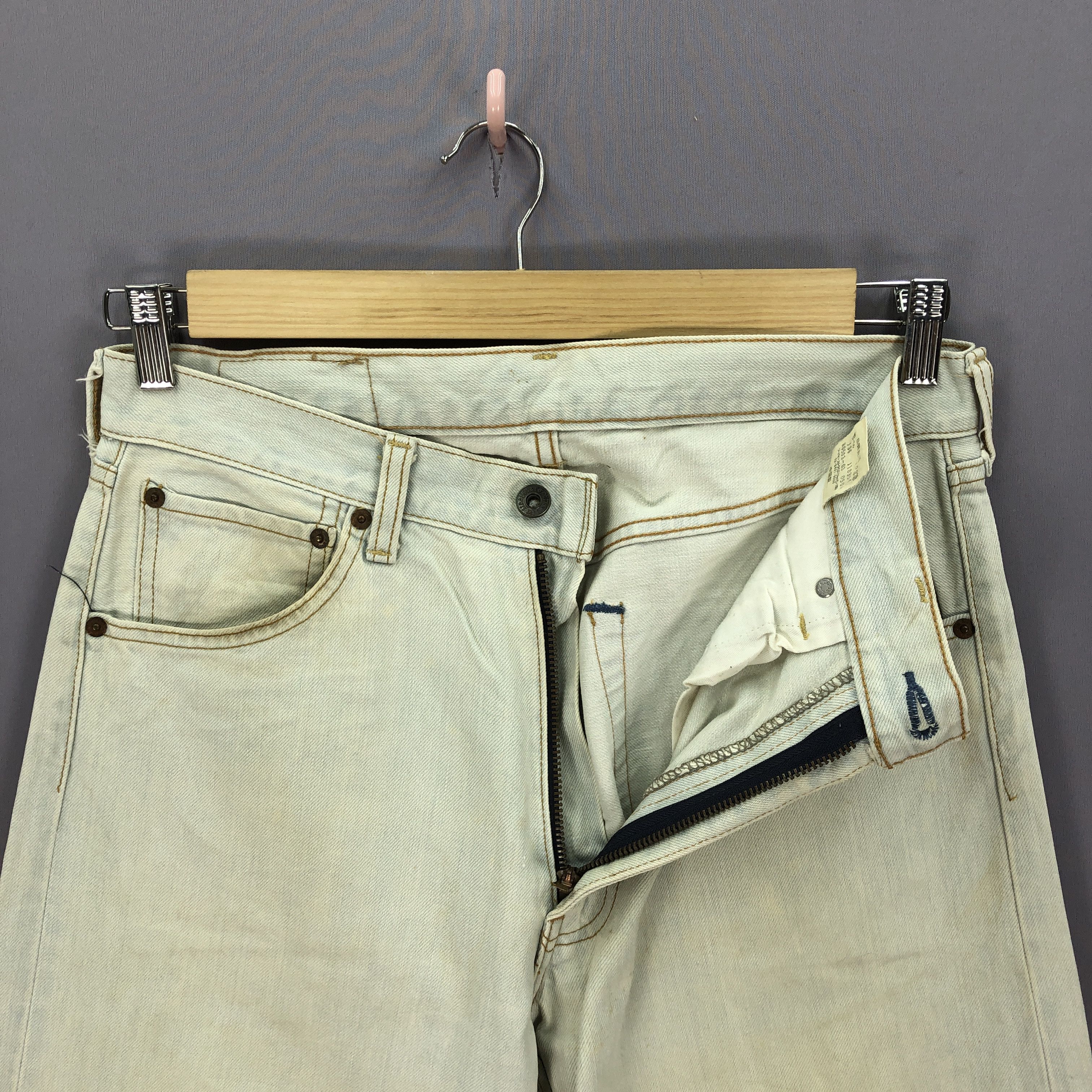 Levi's Vintage Levis 503 Sun Faded Jeans Levi's Light Wash Denim Size US 30 / EU 46 - 6 Thumbnail