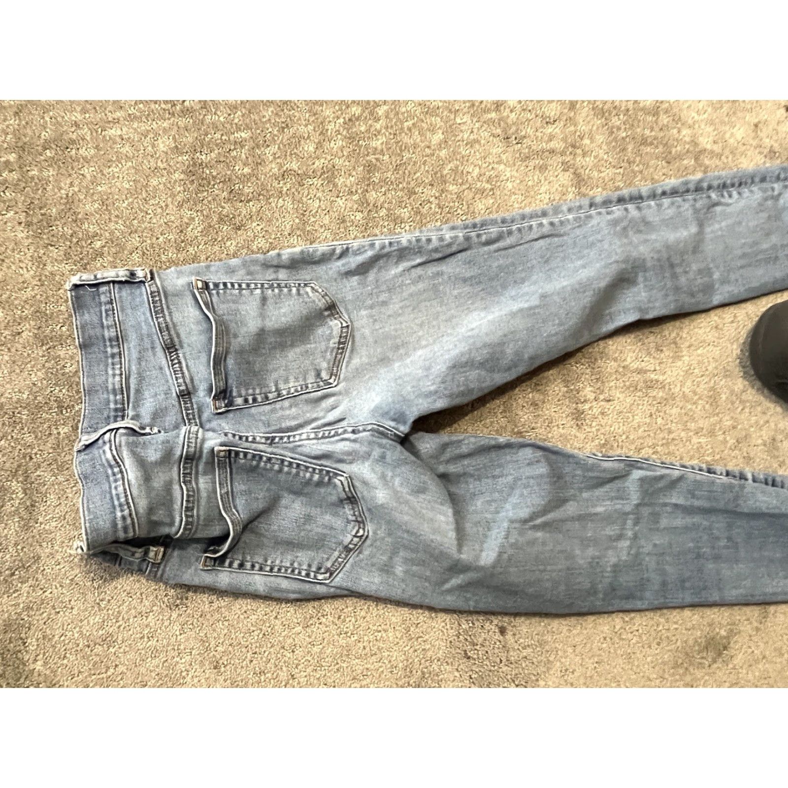 J.Crew JCrew Jeans Women’s 9-inch High Rise Toothpick Skinny Size 24 Blue Cotton Blend 28 in Inseam Slim Regular Pockets Zipper Button N/A Size 42" / US 20 - 4 Thumbnail