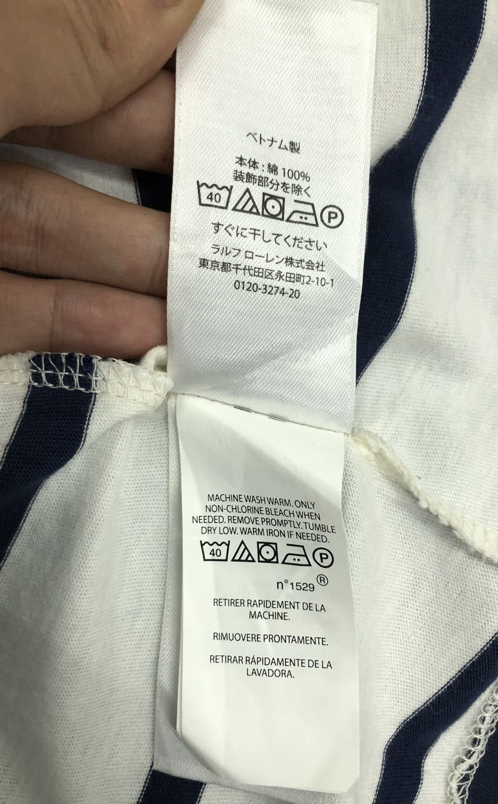 Polo Ralph Lauren Polo Ralph Lauren Custom Slim Fit T-Shirt Size US L / EU 52-54 / 3 - 11 Thumbnail