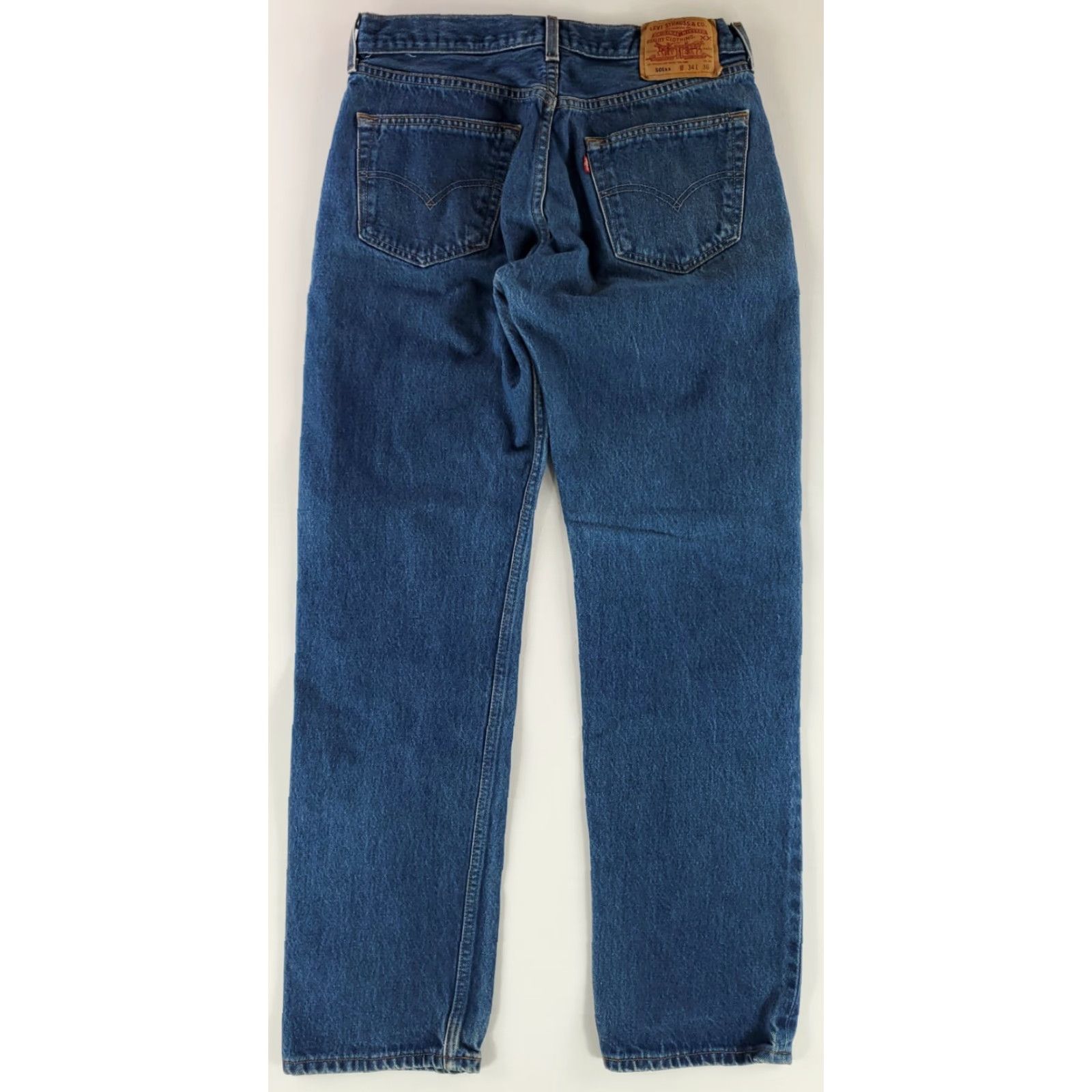 Levi's VINTAGE Levi's 501 xx 501xx VTG Y2K Blue Jeans Mens 32x32 Actual 34x36 Regular Men Blue Straight Jeans Mens Size US 32 / EU 48 - 4 Thumbnail