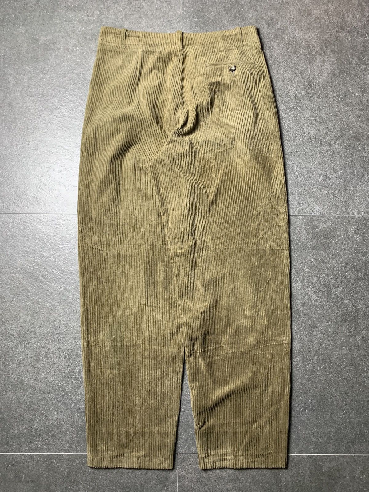 Emporio Armani 1990s Emporio Armani Corduroy Baggy Pants Size US 31 - 10 Thumbnail