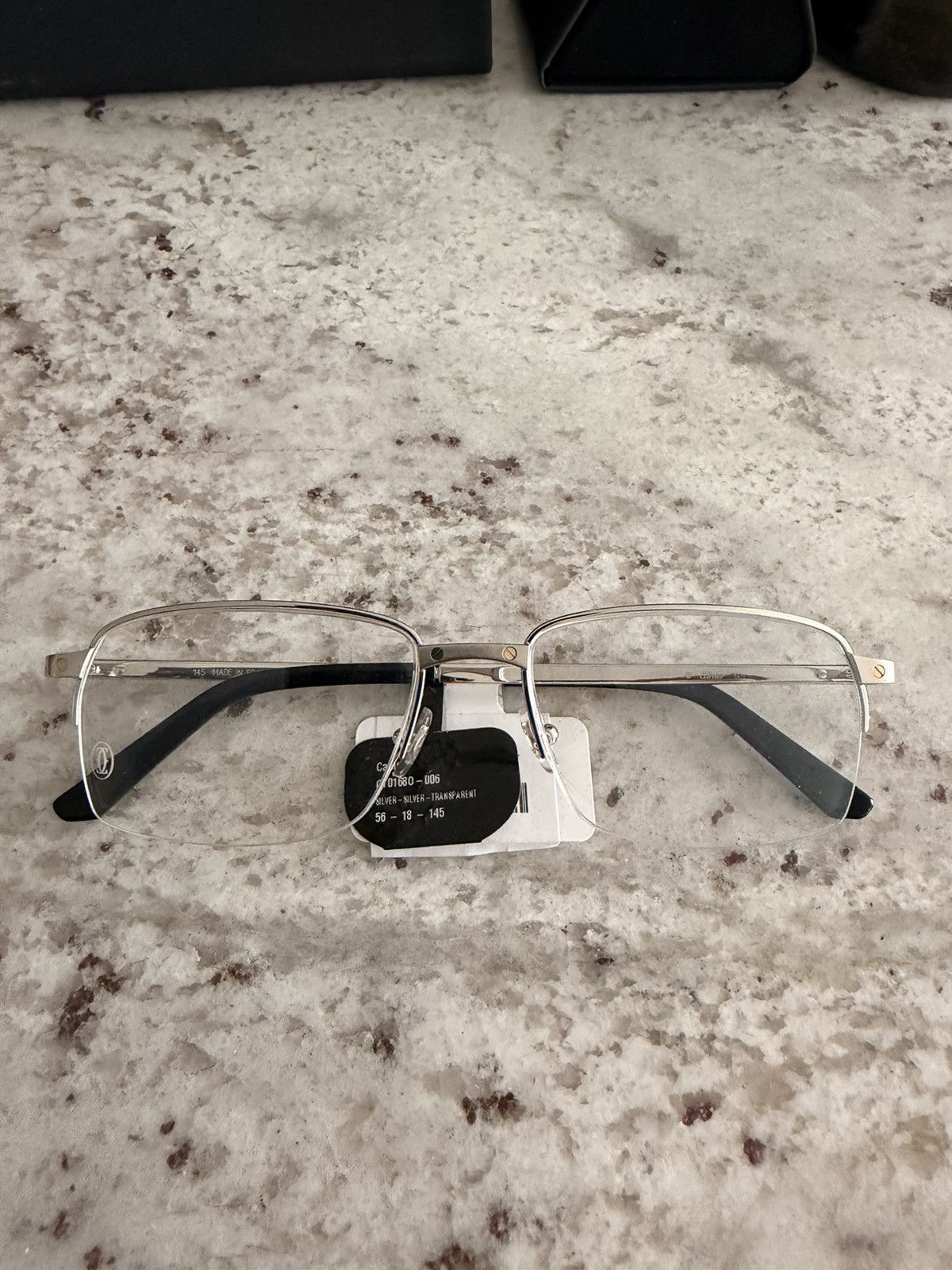 Cartier Cartier CT0168O 006 Santos Optical Frames — Platinum Size ONE SIZE - 2 Thumbnail
