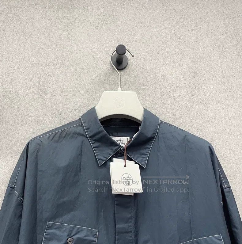 Hermes Hermes size 41 Collared single-breasted long-sleeve shirt, Size US L / EU 52-54 / 3 - 5 Thumbnail