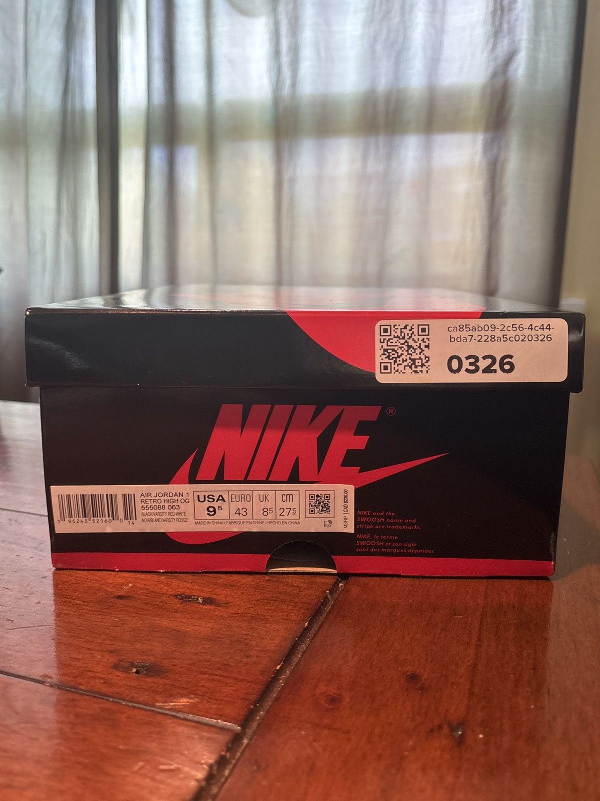 Jordan Brand Jordan 1 High OG Patent Bred Size US 9.5 / EU 42-43 - 7 Thumbnail