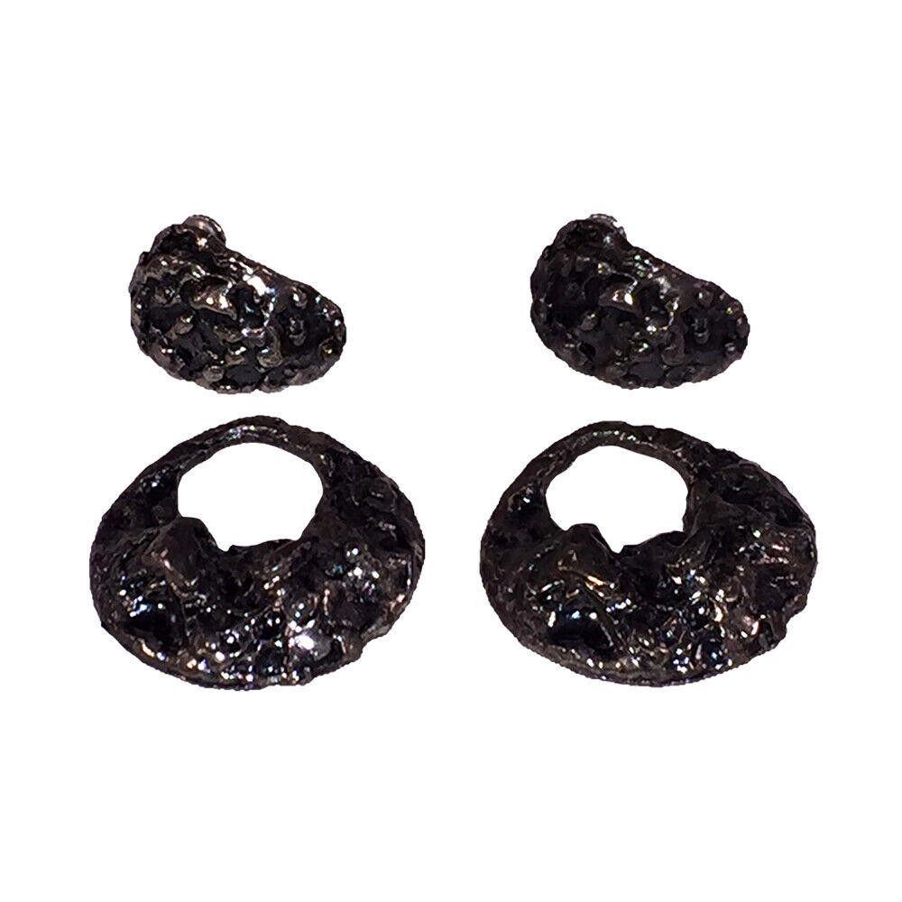 Designer Napier Brutalist Inspired Hoop Dangle Earrings Size ONE SIZE - 4 Thumbnail