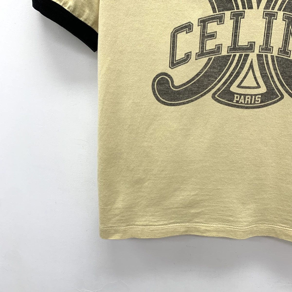 Celine Celine Letter Triomphe Printed Short Sleeve T-shirt K26WX Size S / US 4 / IT 40 - 4 Thumbnail