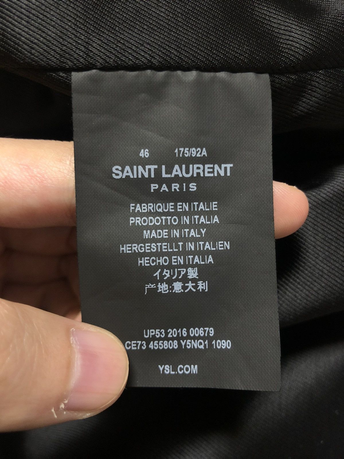 Saint Laurent Paris Leather Teddy Jacket sz46 Size US S / EU 44-46 / 1 - 8 Thumbnail