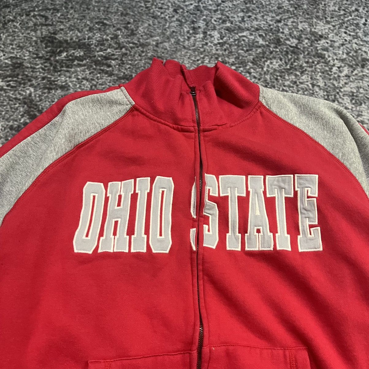 Vintage Vintage Ohio State University Zip Up Spellout Sweatshirt XL Size US XL / EU 56 / 4 - 3 Thumbnail