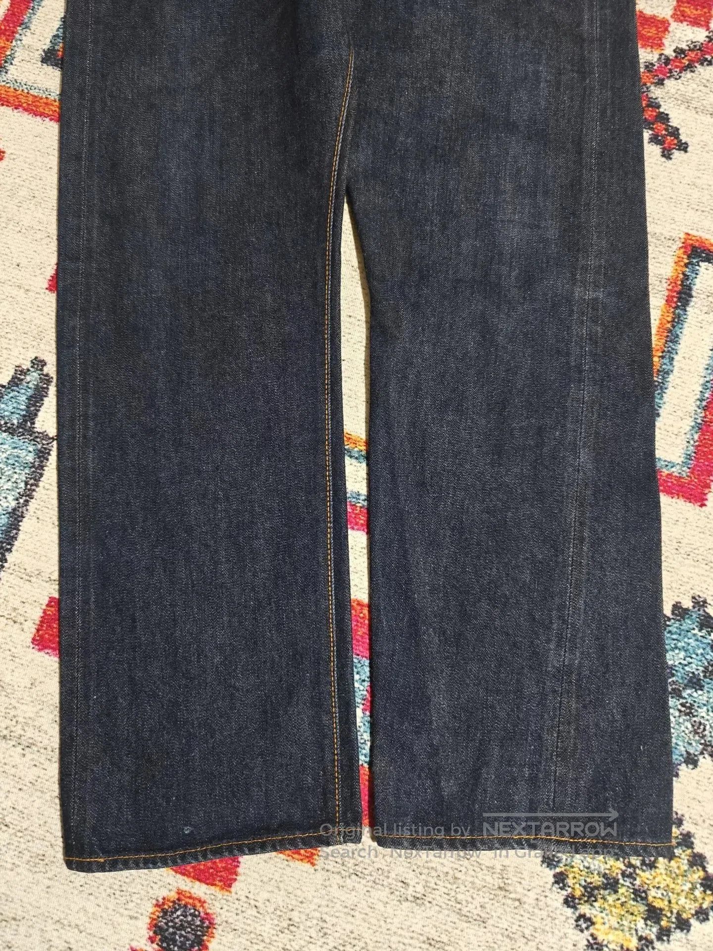 RESOLUTE RESOLUTE 710 Retro Slim Straight Raw Jeans. Size US 36 / EU 52 - 4 Thumbnail