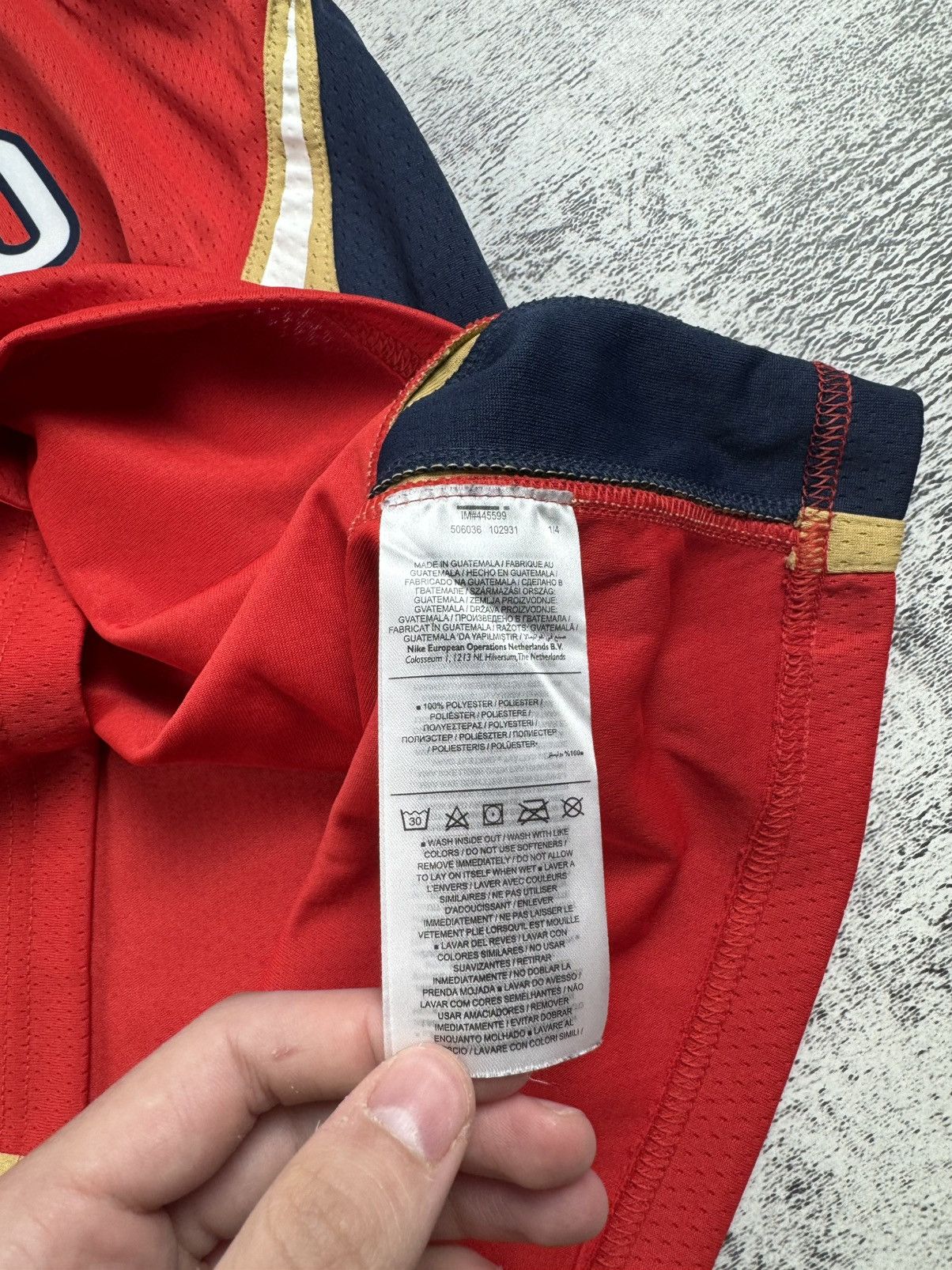 NBA New Orleans Pelicans Nike Jordan #2 Ball Rap Shirt Jersey Size US XL / EU 56 / 4 - 14 Thumbnail
