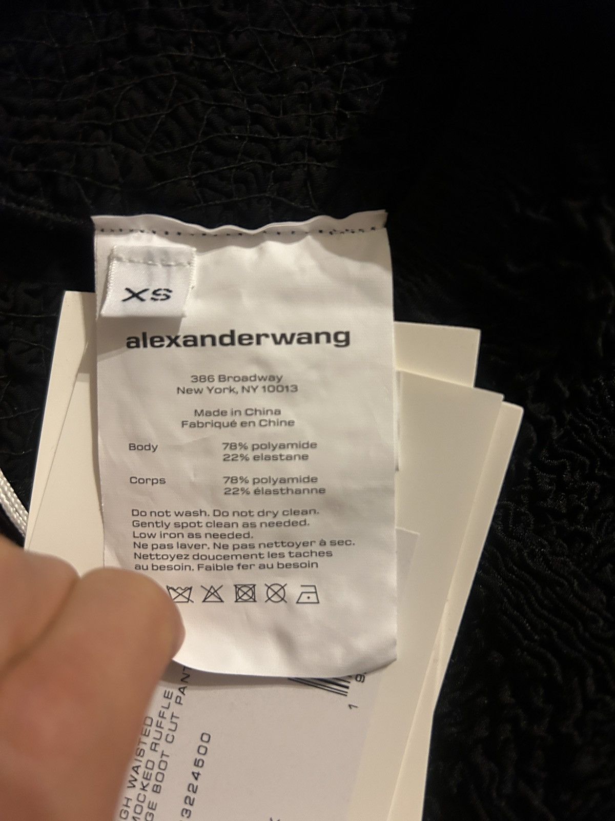 Alexander Wang ALEXANDER WANG Ruffled shirred satin-jersey Slim-leg Pants Size 24" / US 00 / IT 34 - 8 Thumbnail