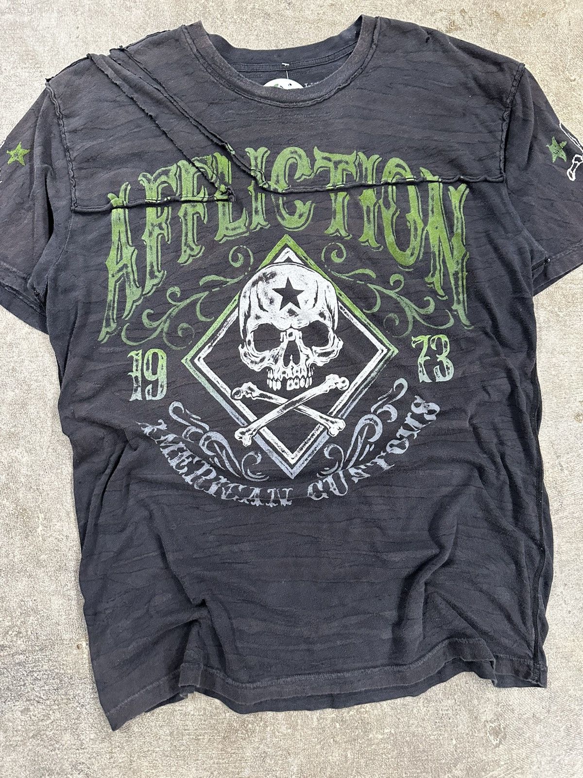 Affliction Crazy Y2K Affliction Customs Cybergoth Grunge T-Shirt Size US XL / EU 56 / 4 - 3 Thumbnail