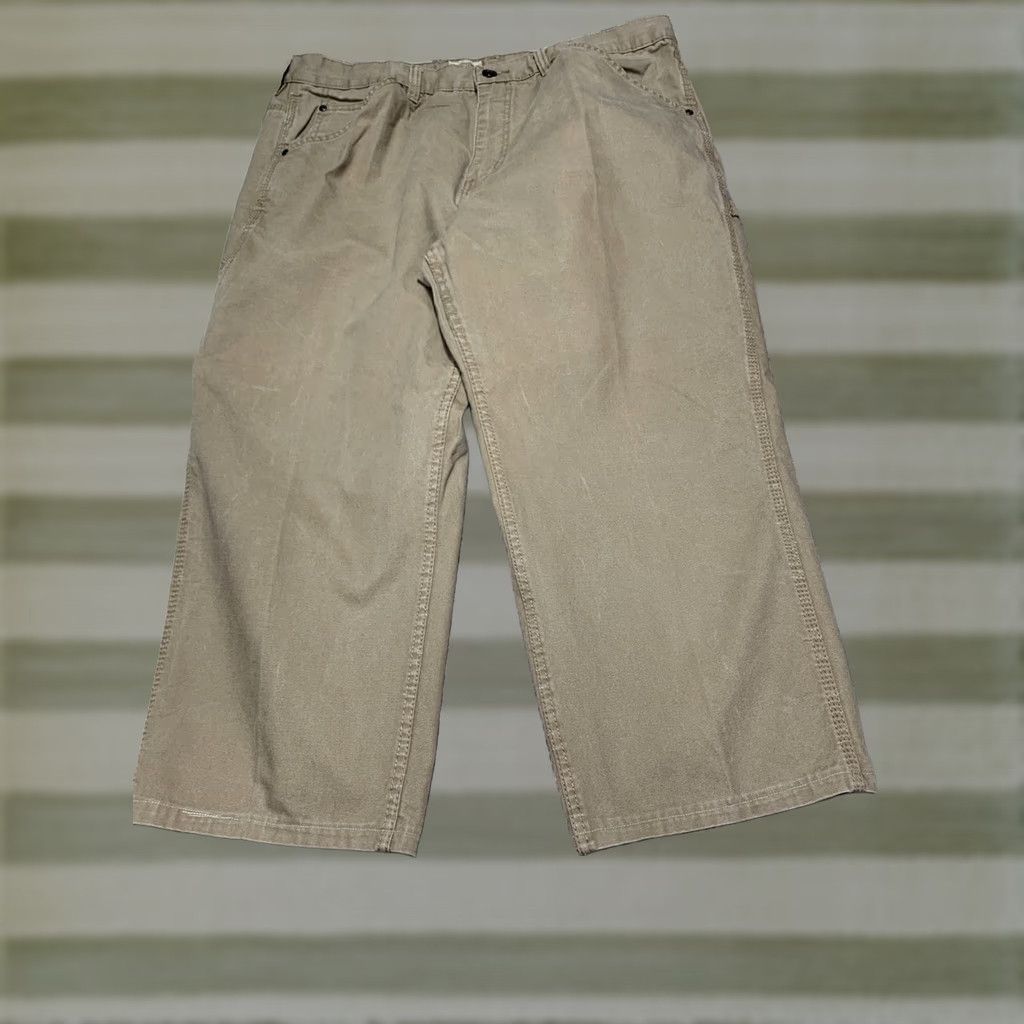 Vintage C.E. Schmidt Workwear Men's 42x30 Carpenter Canvas Light Brown Work Pants Size US 42 / EU 58 - 1 Thumbnail