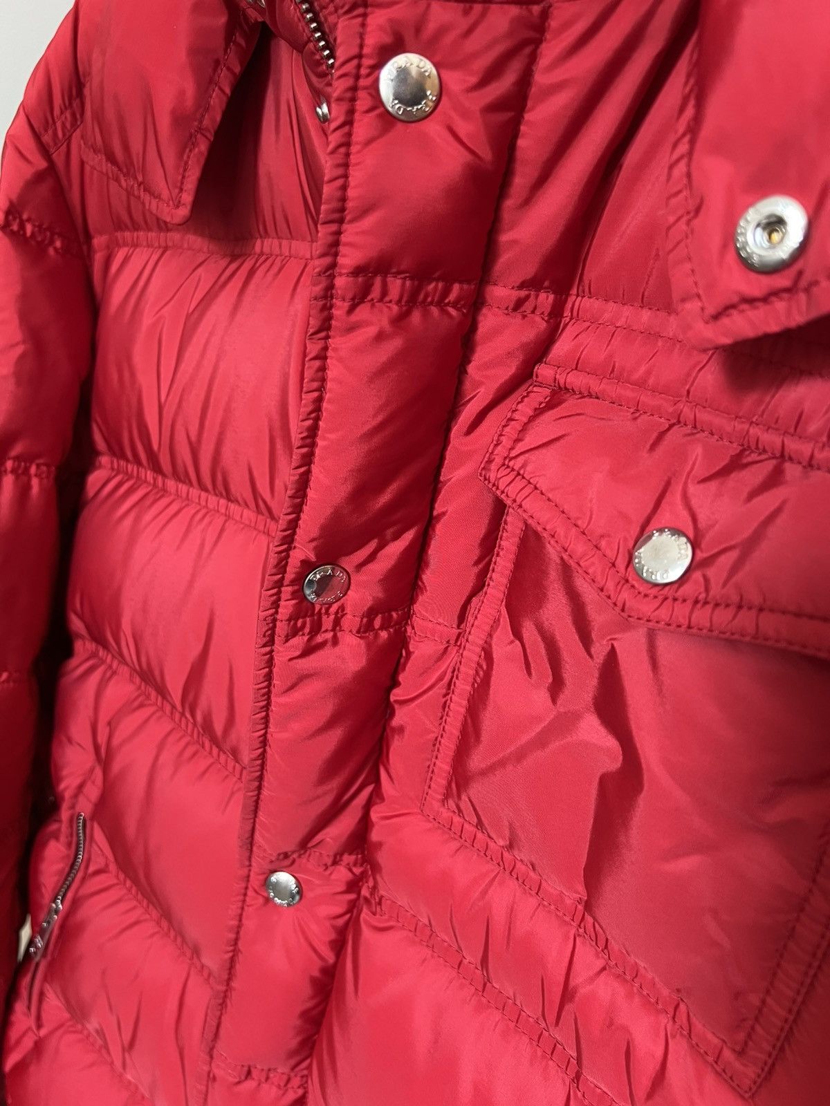Prada Prada red pocket down puffer Size US L / EU 52-54 / 3 - 4 Thumbnail