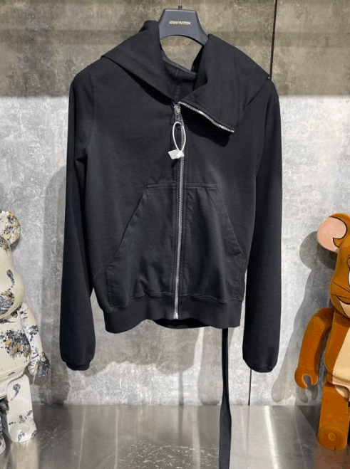 Rick Owens Rick Owens Black Zip-Up Hoodie Size US M / EU 48-50 / 2 - 1 Thumbnail