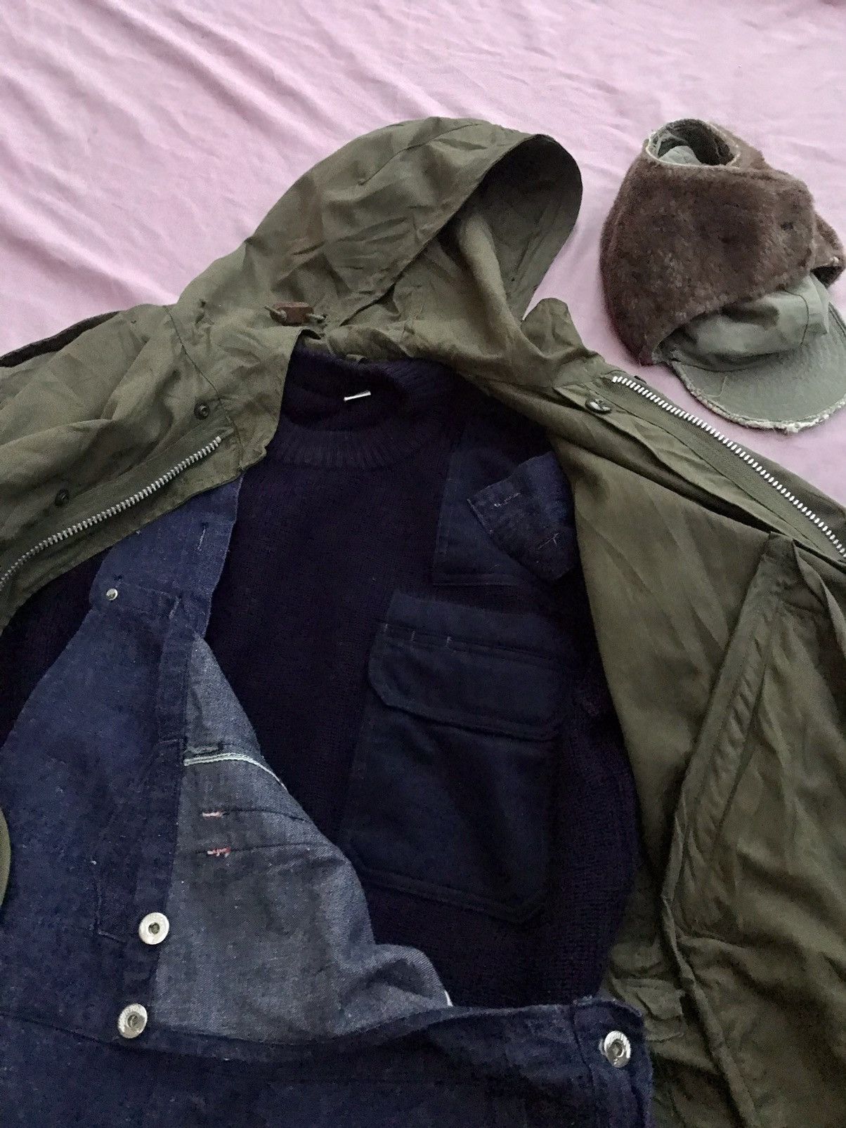 Other 1950s US ARMY M-51 FISHTAIL COLD WEATHER PARKA Size US M / EU 48-50 / 2 - 14 Thumbnail