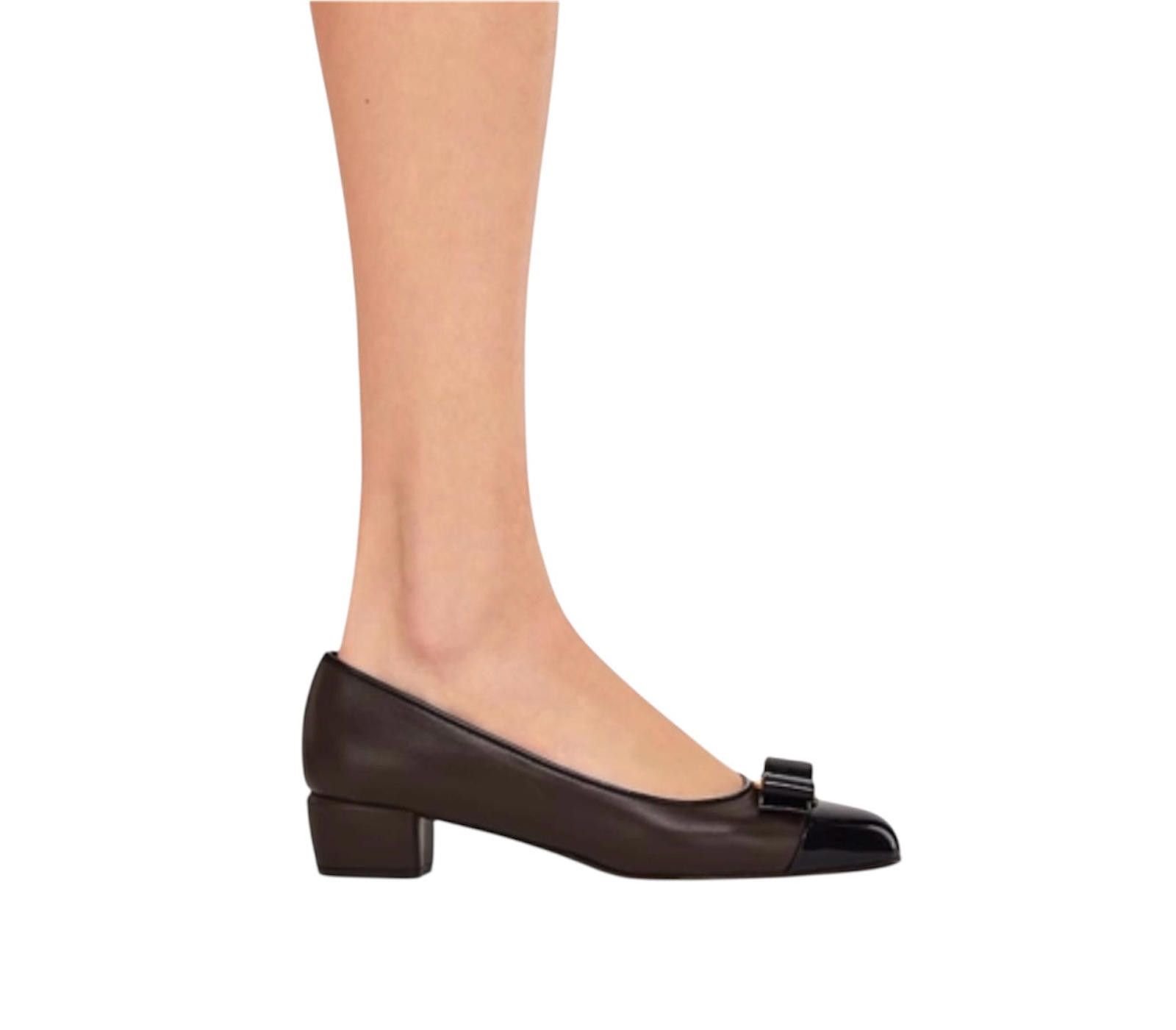Salvatore Ferragamo Ferragamo Vara Bow Leather Pumps Size US 5 / IT 35 - 3 Thumbnail