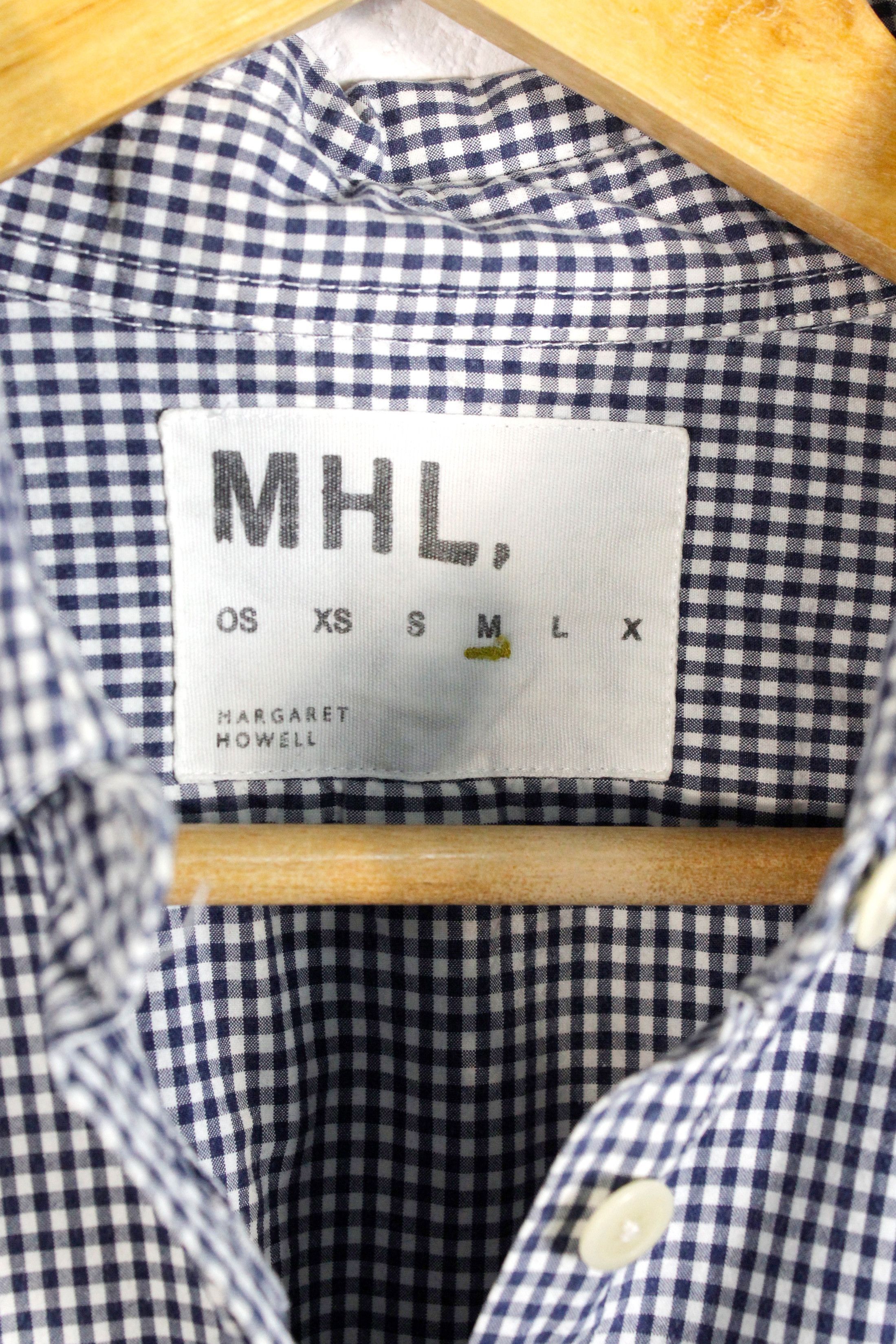 Margaret Howell Margaret Howell Blue White Check Heritage Shirt size M Size M / US 6-8 / IT 42-44 - 3 Thumbnail