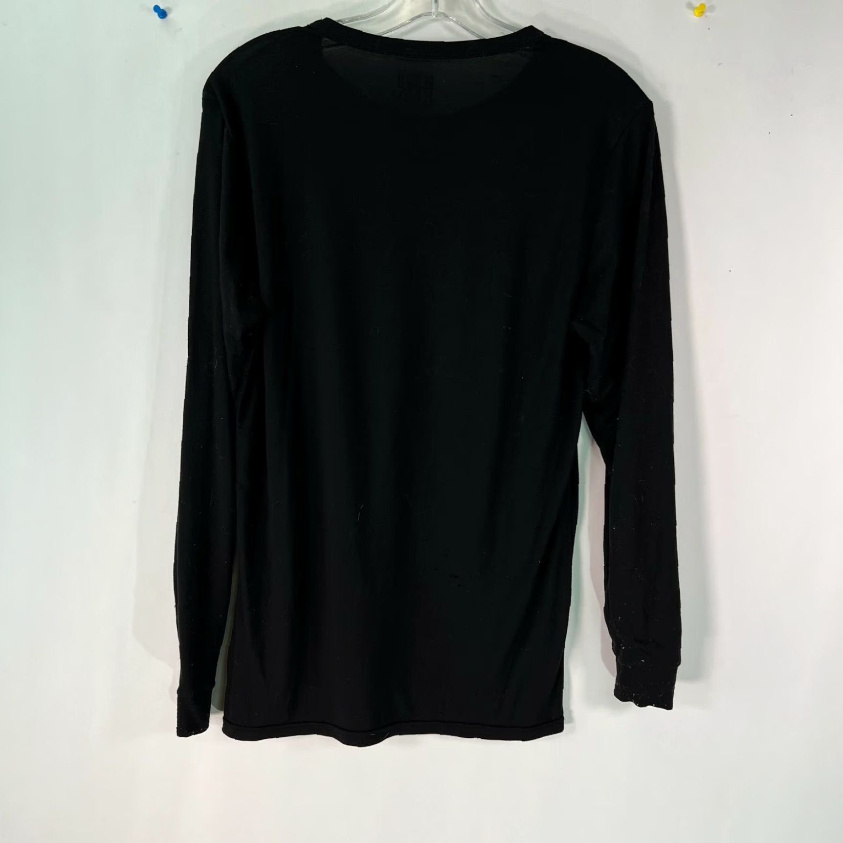 Vintage 32 Degrees Heat Mens Long Sleeve T Shirt Black Small Pullover Base Layer Regular Collarless Size US S / EU 44-46 / 1 - 2 Thumbnail