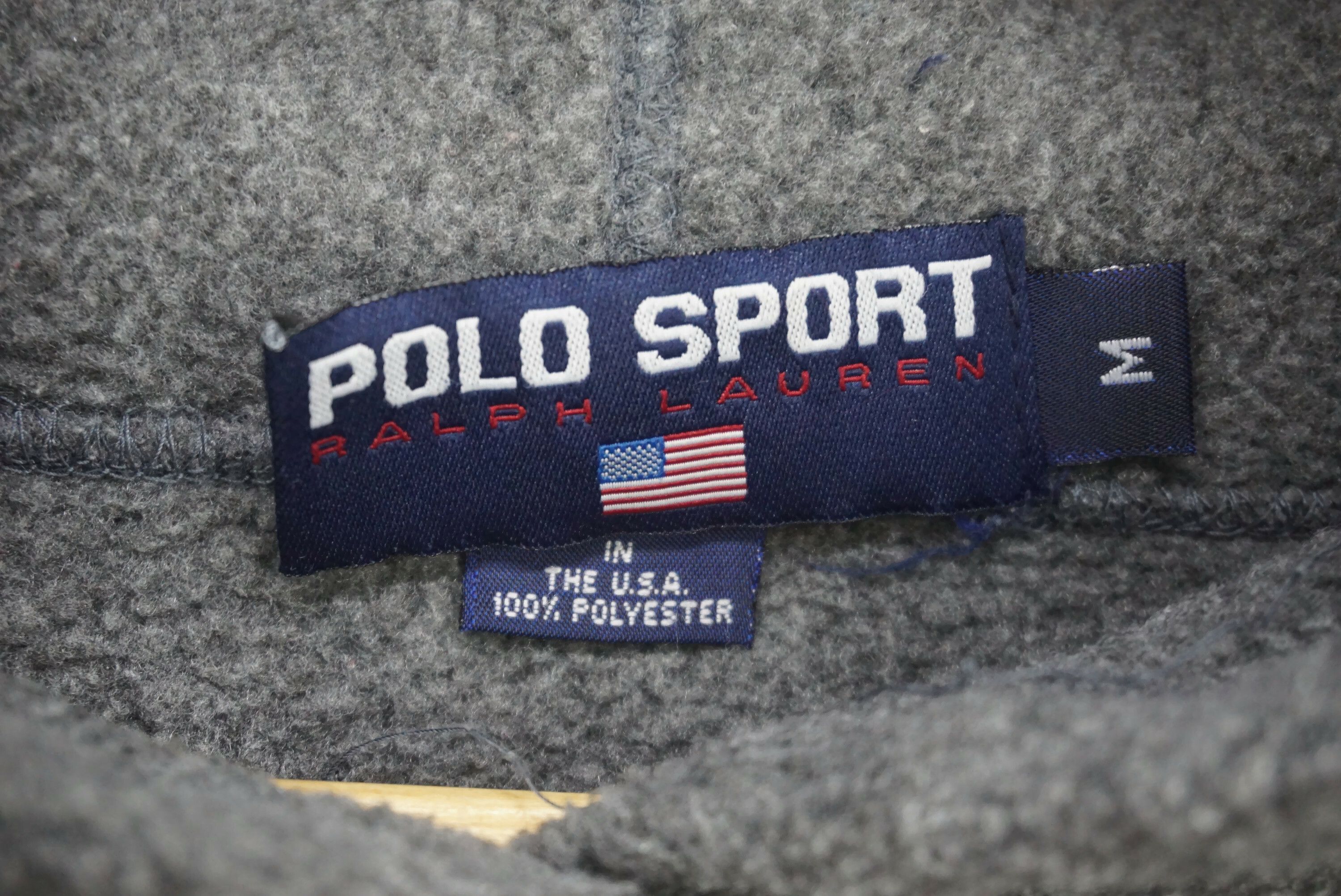 Polo Ralph Lauren Vintage Polo USA Fleece Hoodie Polo Sport Pullover Size US M / EU 48-50 / 2 - 9 Thumbnail