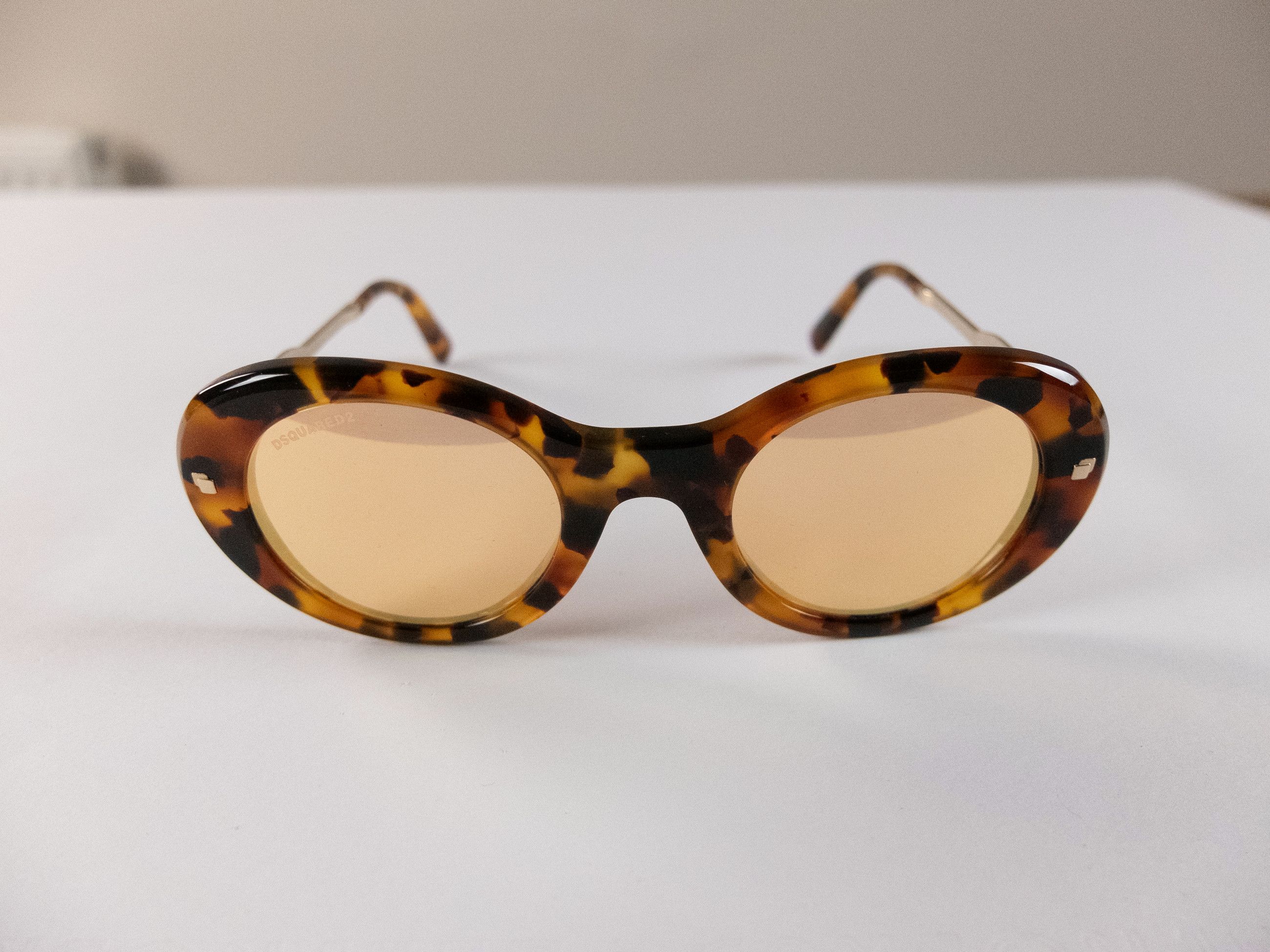 Dsquared2 DSQUARED2 Kurty brown tortoise shell oval acetate sunglasses Size ONE SIZE - 4 Thumbnail