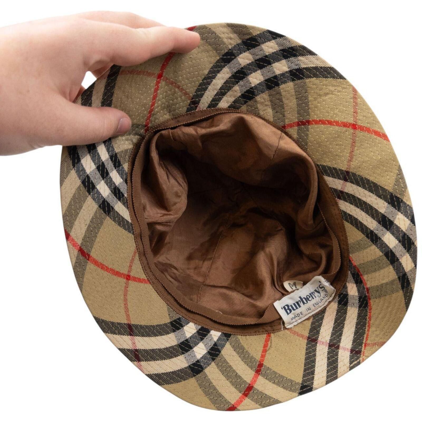Burberry Vintage 80s Burberry Nova Check Bucket Hat Size M Size ONE SIZE - 4 Thumbnail