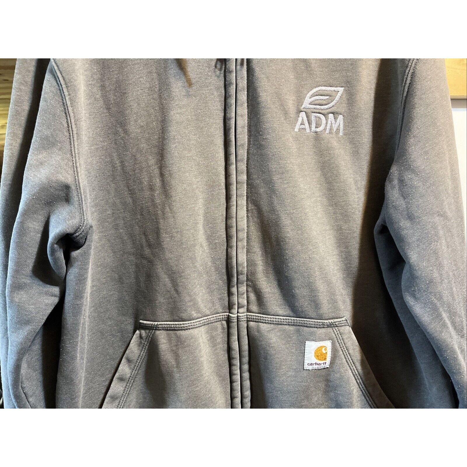 Carhartt Carhartt Hoodie Mens M Gray Full Zip Loose Hooded Sweatshirt Size US M / EU 48-50 / 2 - 5 Thumbnail