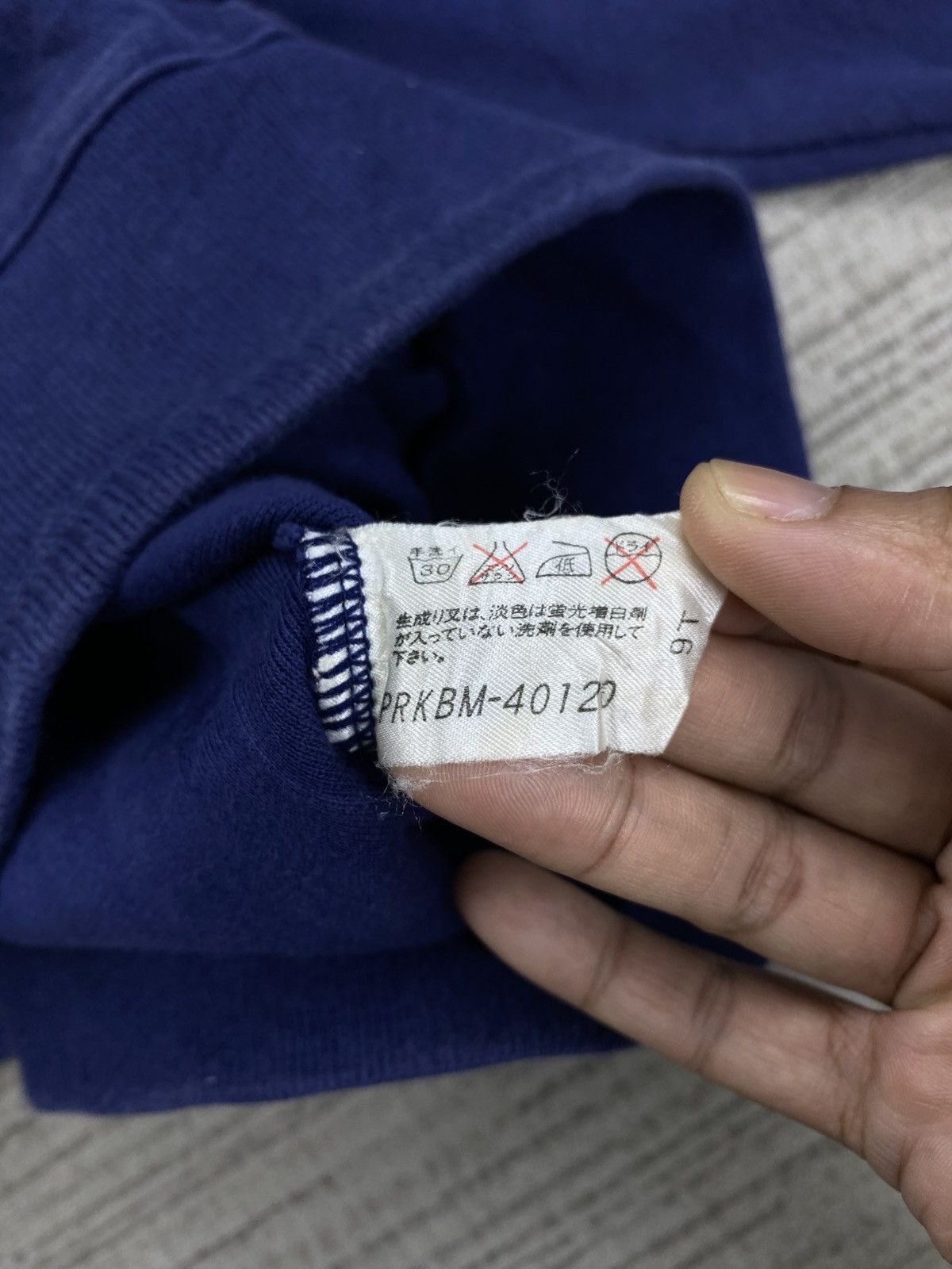 Designer × Japanese Brand × Vintage Vintage 90s Christian Aujard Paris Blue Sweatshirt Size US L / EU 52-54 / 3 - 7 Thumbnail