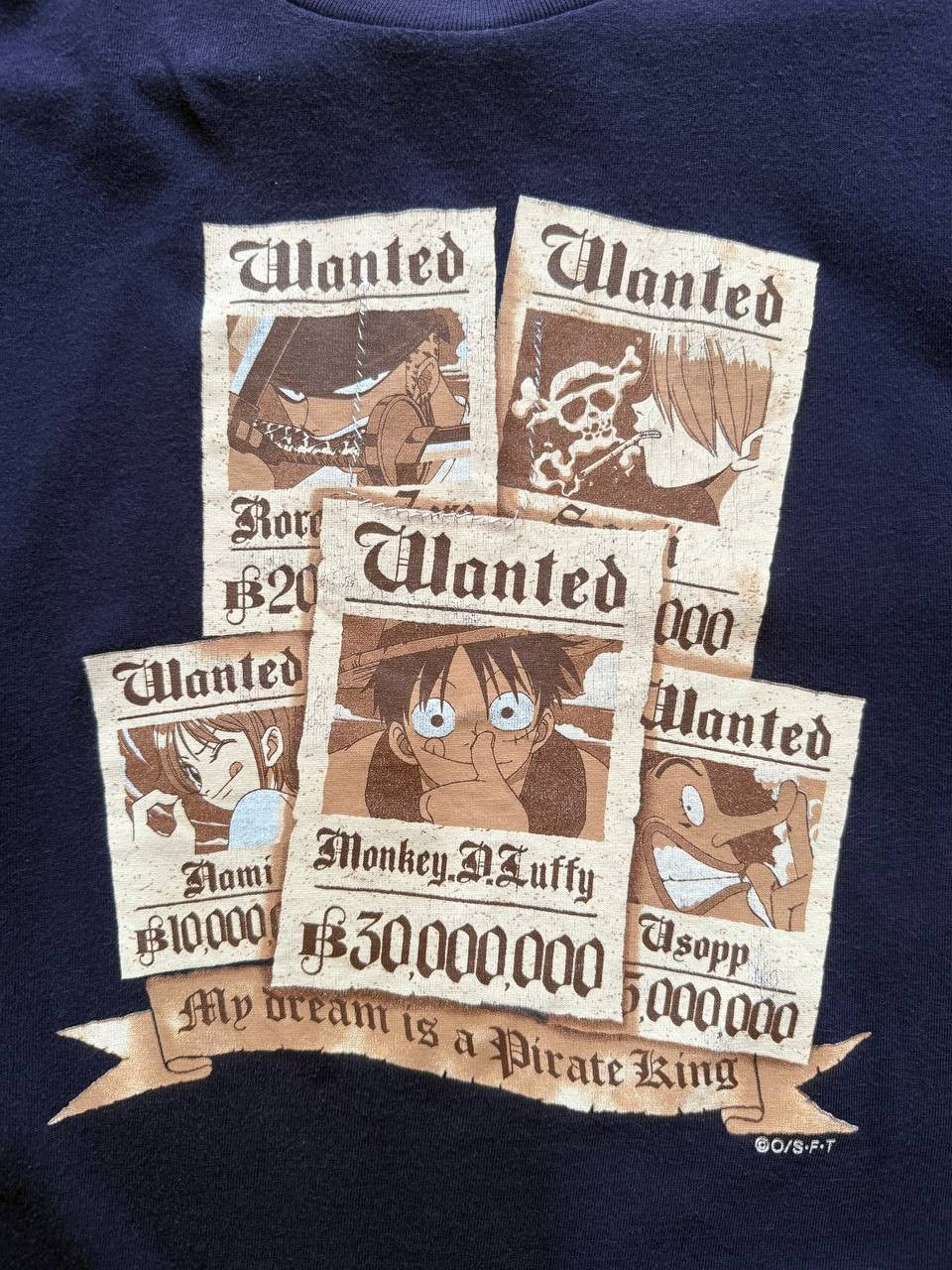 Anime VERY RARE Vintage Cospa One Piece Wanted Poster Shirt Size US L / EU 52-54 / 3 - 4 Thumbnail