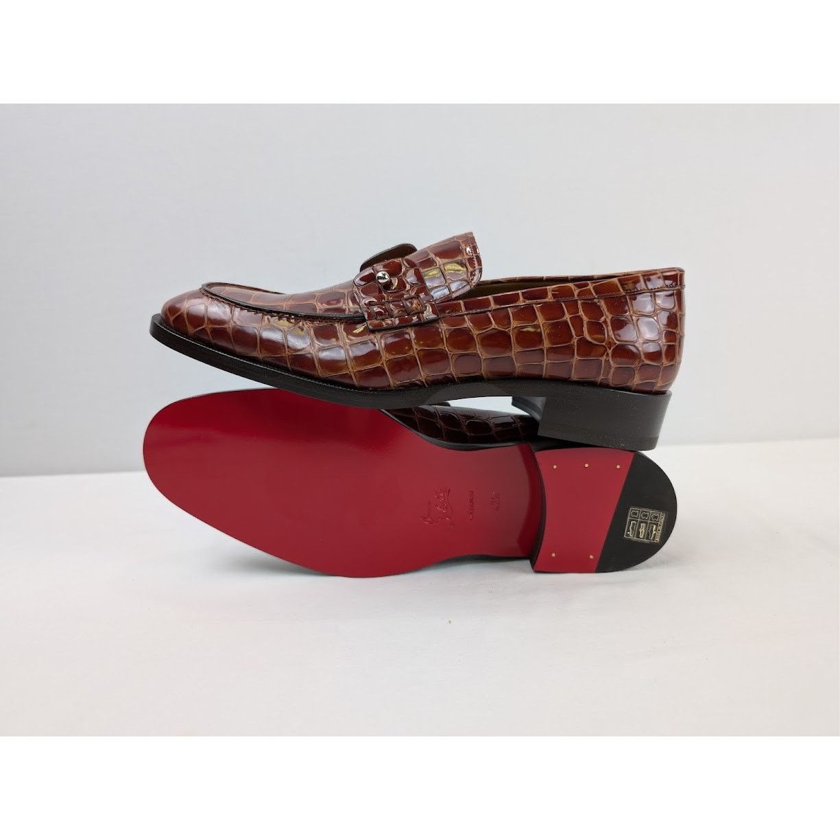 Christian Louboutin o1rshd1 Chambelimoc Flat Shoes in Brown Size US 9.5 / EU 42-43 - 11 Thumbnail