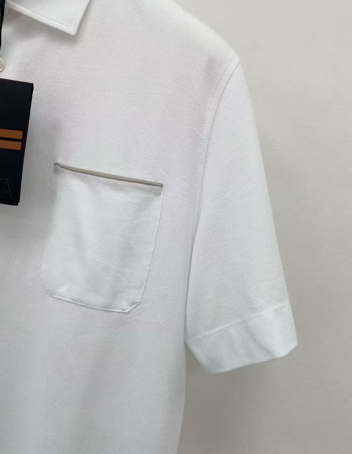 Z Zegna ZEGNA 100% Cotton Short Sleeve Polo Shirt J30 Size US M / EU 48-50 / 2 - 3 Thumbnail
