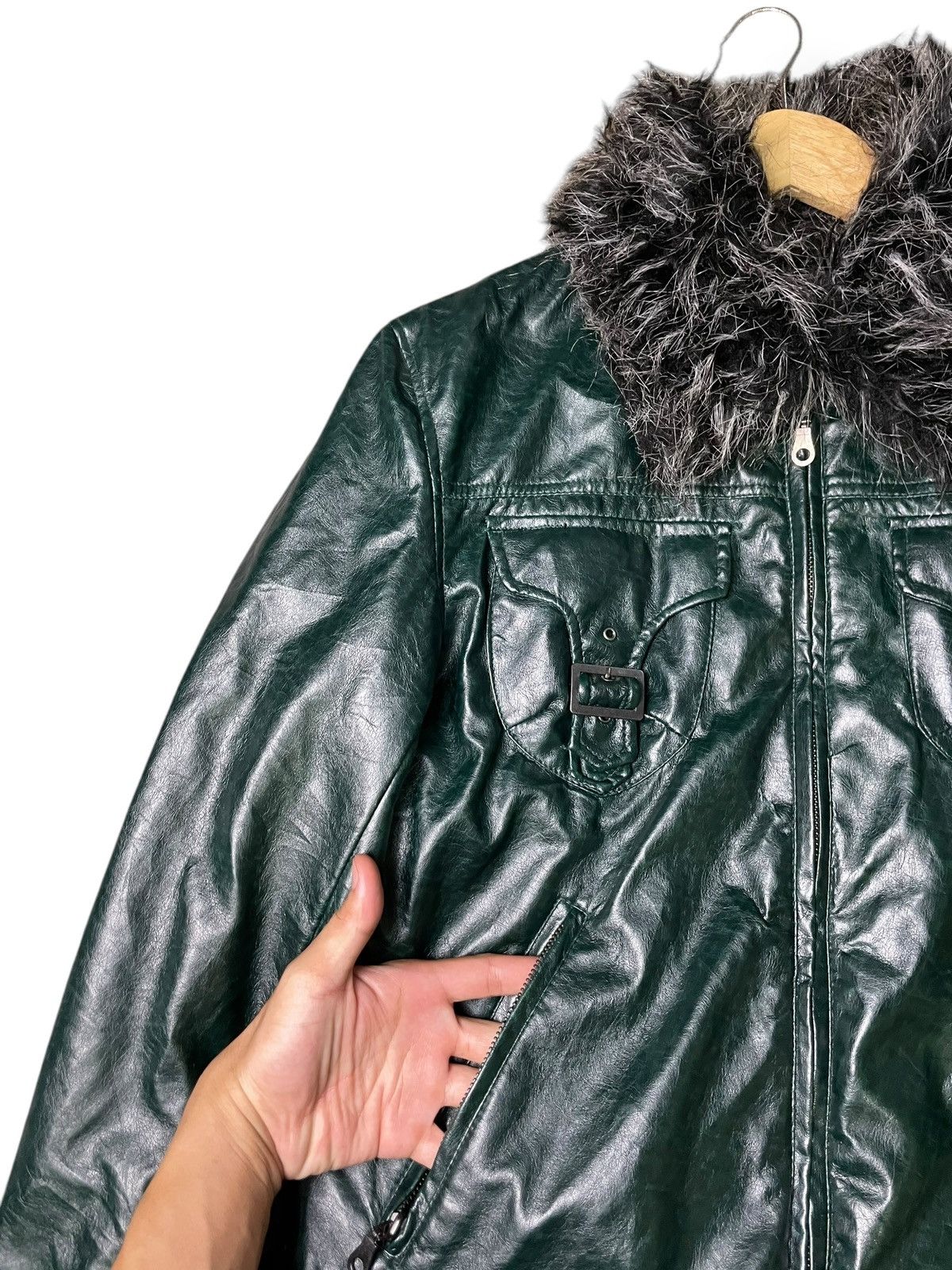 If Six Was Nine × Japanese Brand × Le Grande Bleu (L.G.B.) Ignition Brand Fur Leather Jacket (53) Size US XXS / EU 40 - 6 Thumbnail