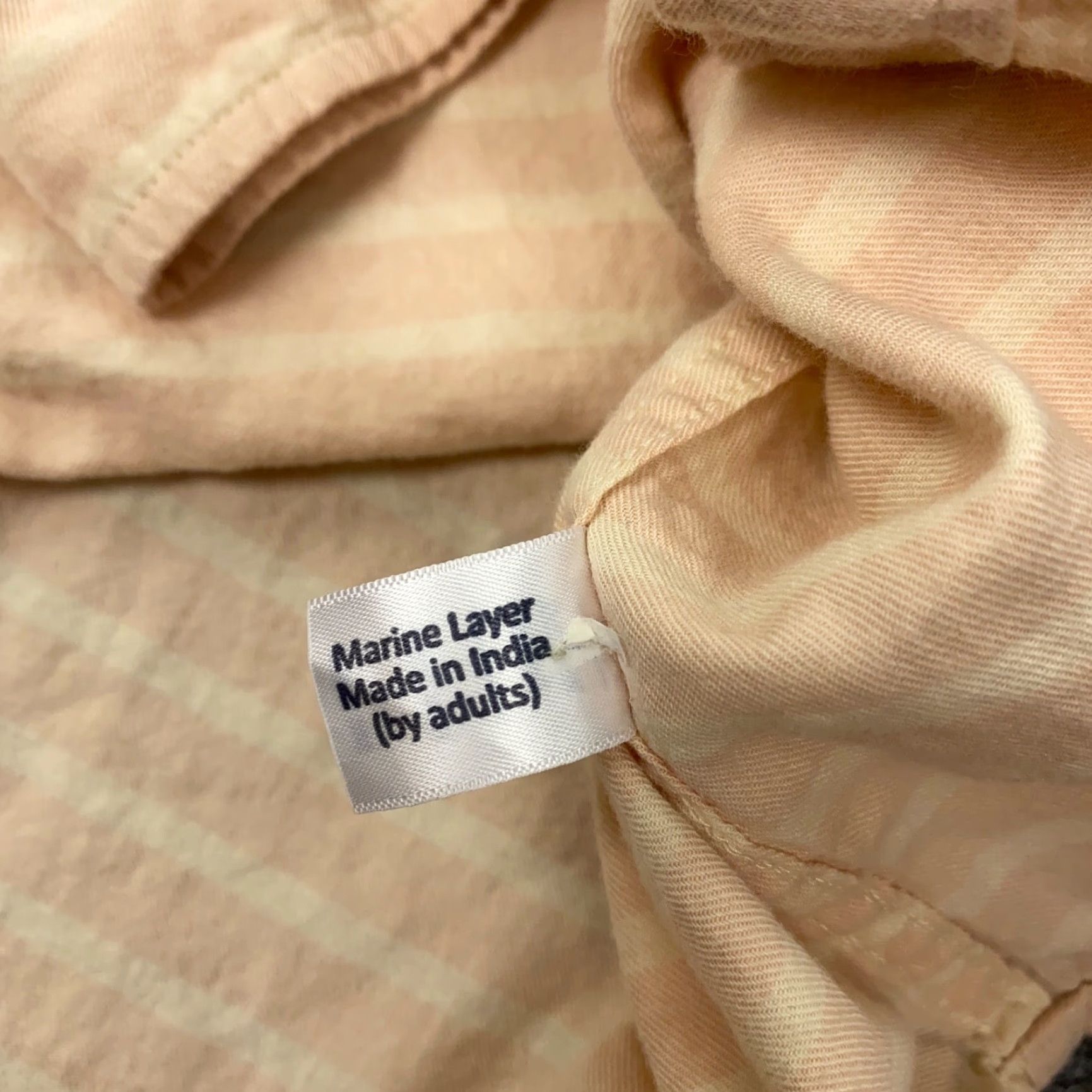 Marine Layer Marine Layer Shirt Long Sleeve Button-Up Pocket Pink/White Striped Adult M Mens Sh irt Pink Striped Beach Classic 90s Contemporary? Size US M / EU 48-50 / 2 - 7 Thumbnail