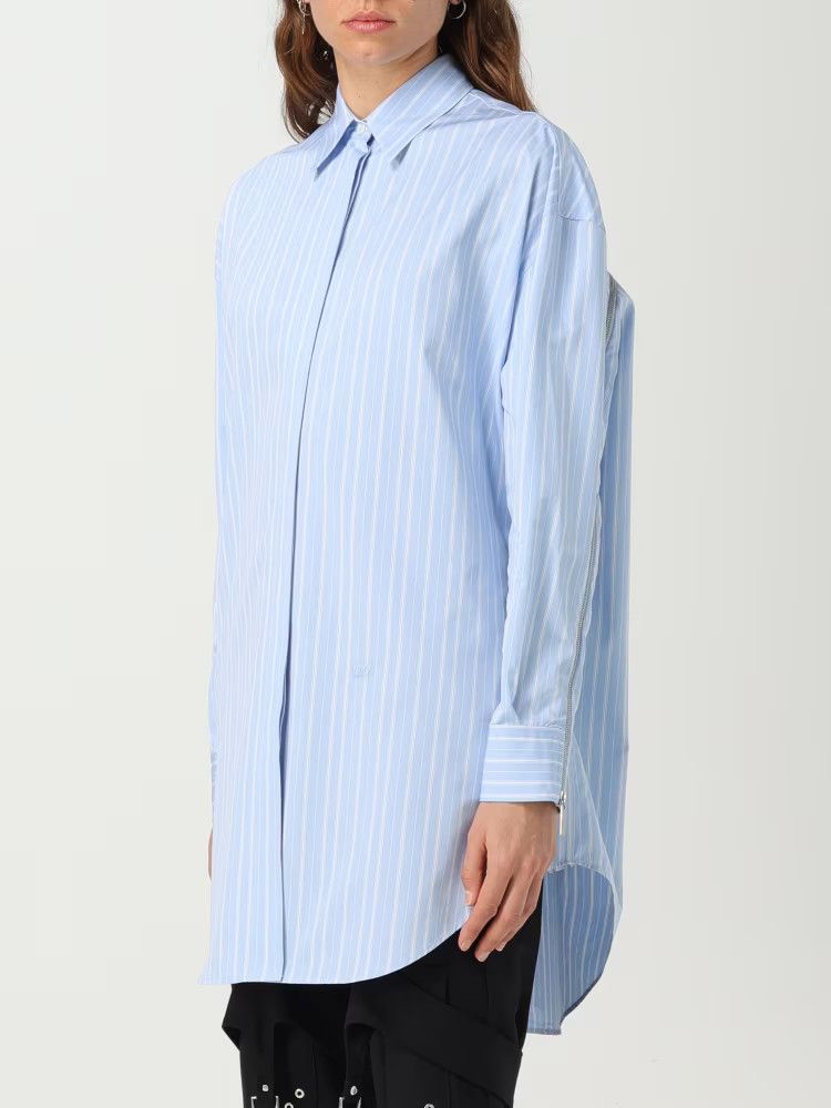 Off-White o1y1225 Striped Shirt in Sky Blue/White Size M / US 6-8 / IT 42-44 - 4 Thumbnail