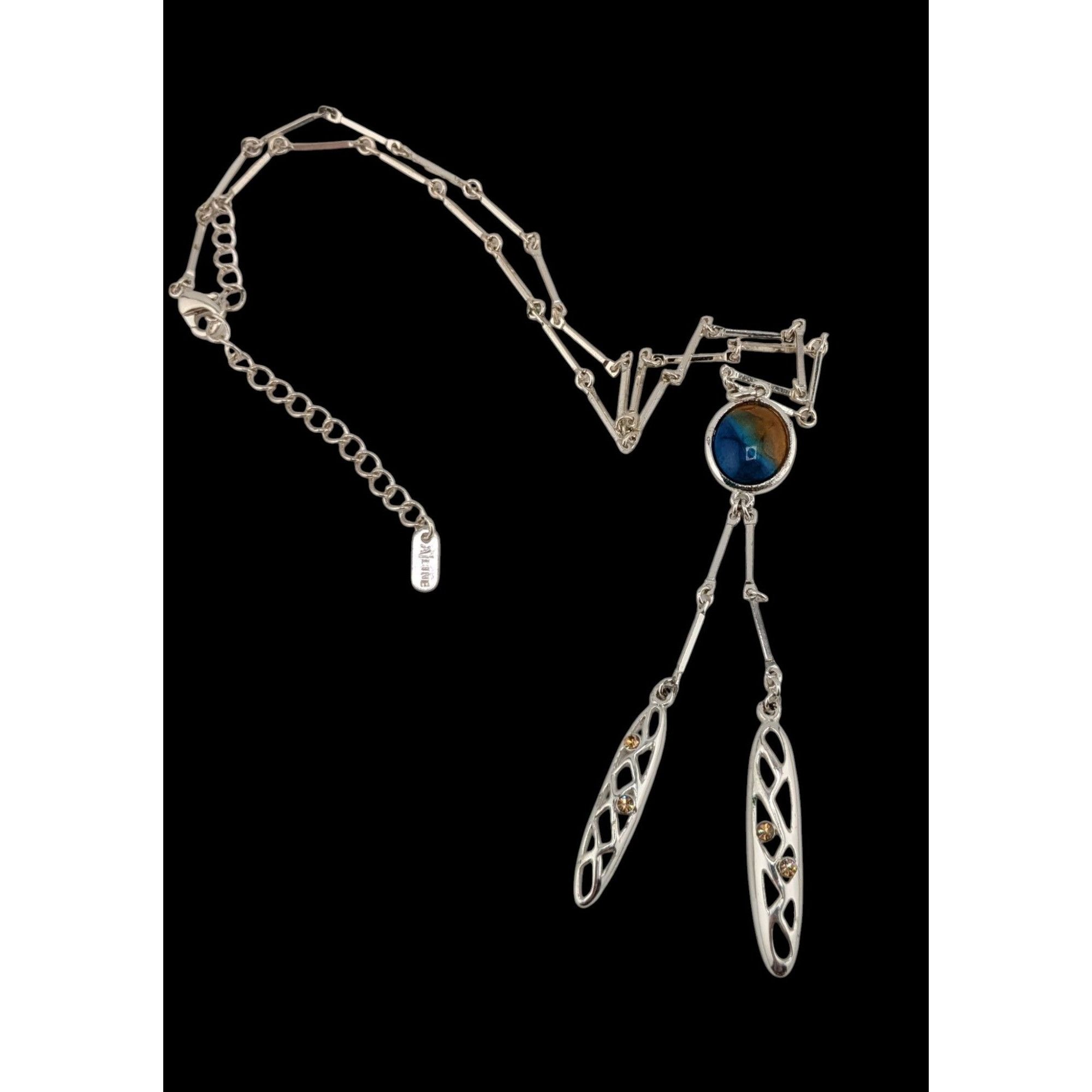 Other A/Line Bohemian Silver tone Necklace With Blue & Honey Penda Size ONE SIZE - 2 Thumbnail