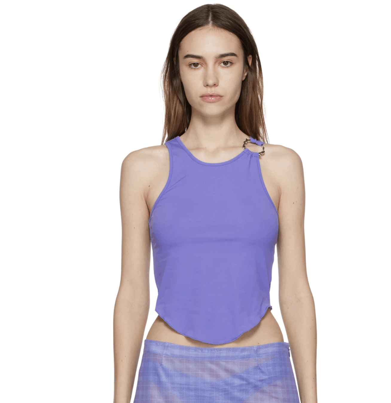 Miaou MIAOU Purple Hannah Jewett Edition Bobbi Tank Top Size S / US 4 / IT 40 - 1 Thumbnail