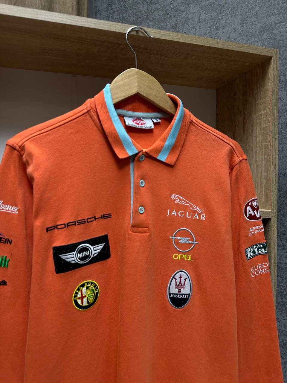 Formula 1 × Vintage Vintage Porsche Racing Jaguar Orange Rugby Shirt Size US S / EU 44-46 / 1 - 7 Thumbnail