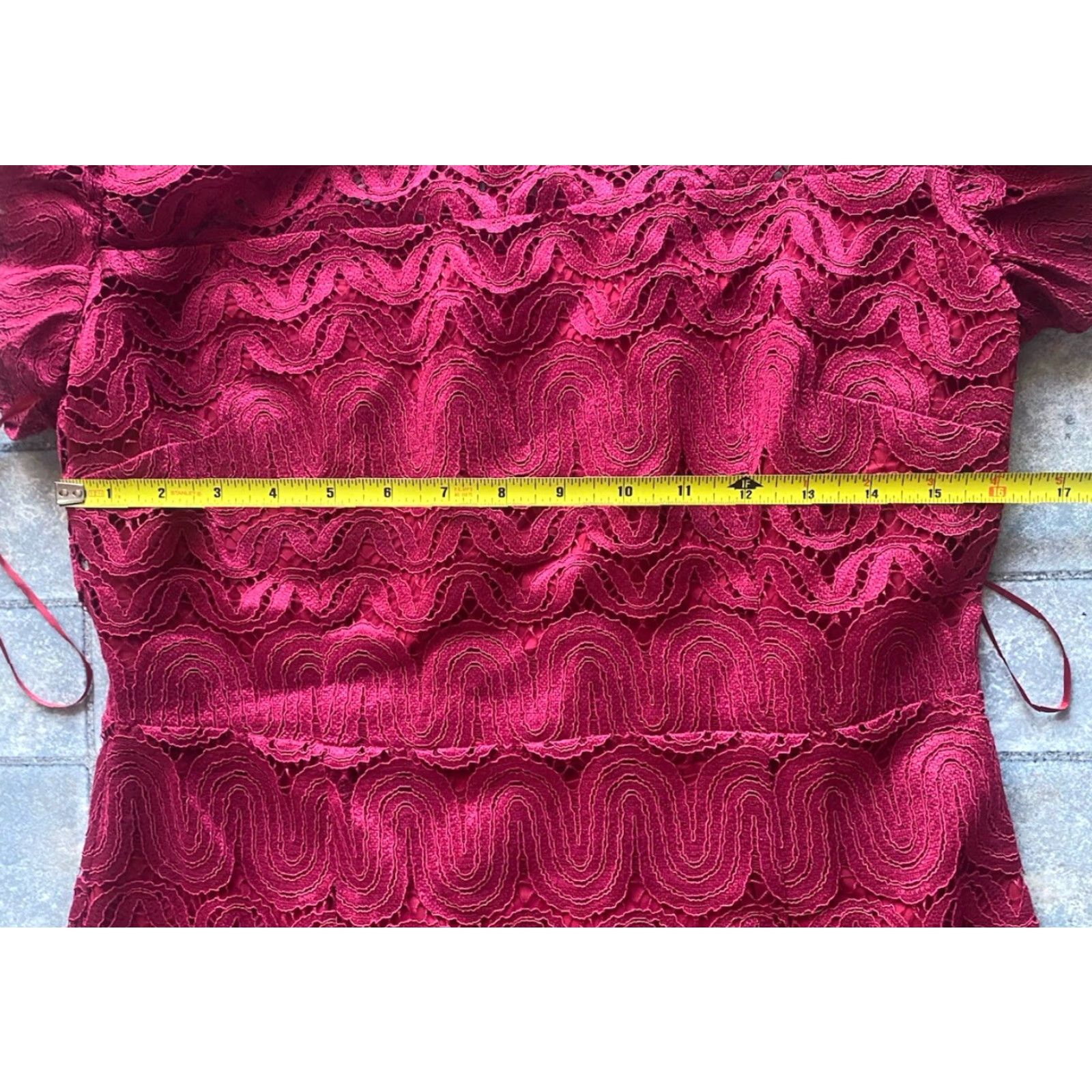 New Trina Turk Dress Red Women\'s 10 Lace - www.skdojo.org