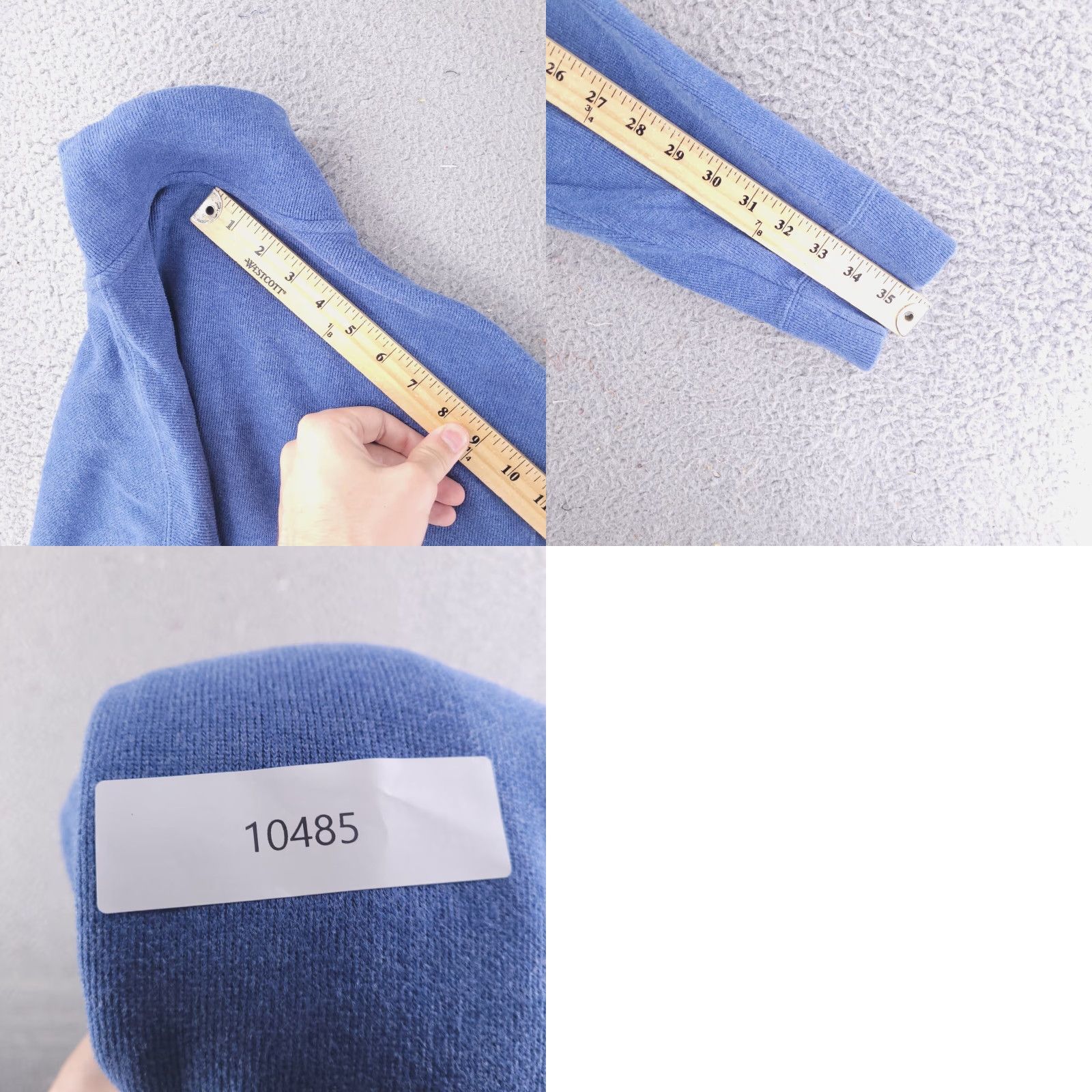 Polo Ralph Lauren Polo Ralph Lauren Sweater Mens XL Blue Quarter Zip Pullover Cotton Casual Dress Size US XL / EU 56 / 4 - 8 Thumbnail